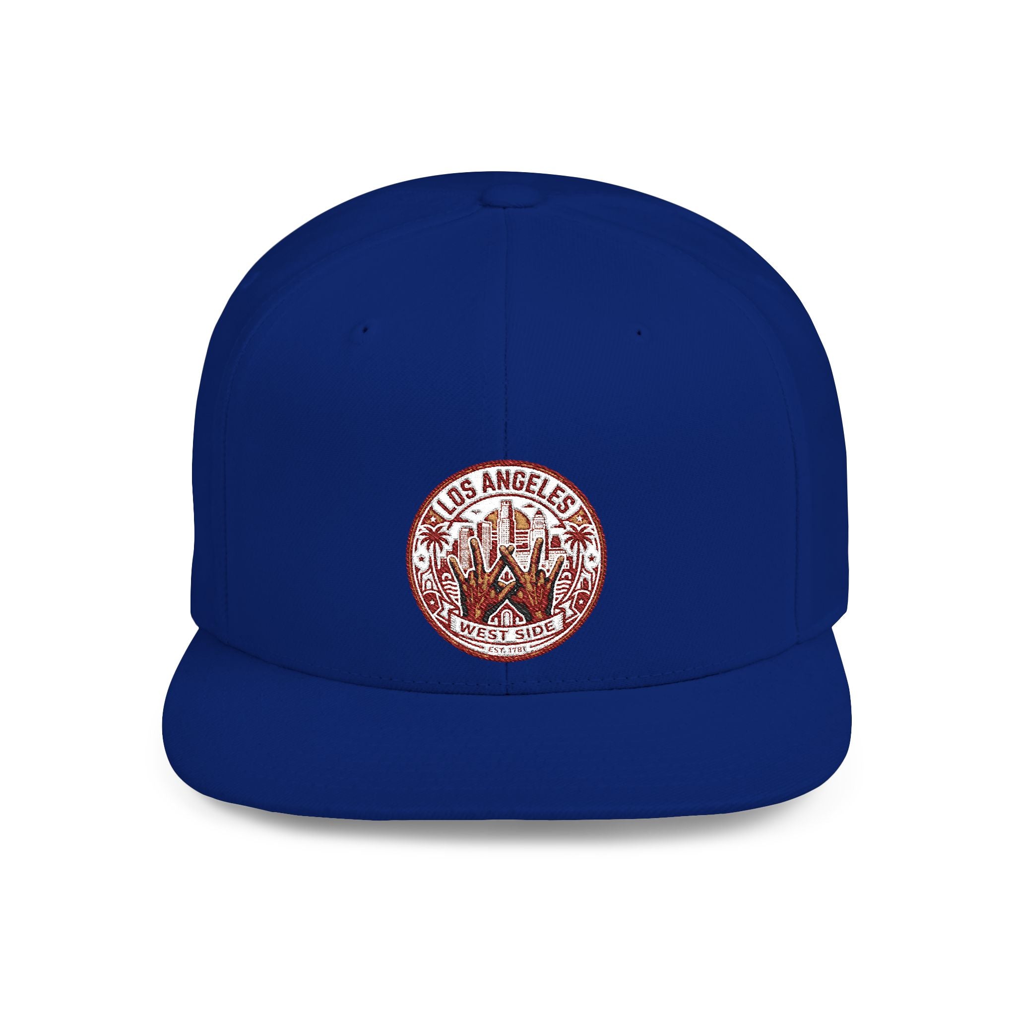 Wildflower Crown Snapback Hat — 'Little Dreamer' Floral Embroidered Flat Bill
