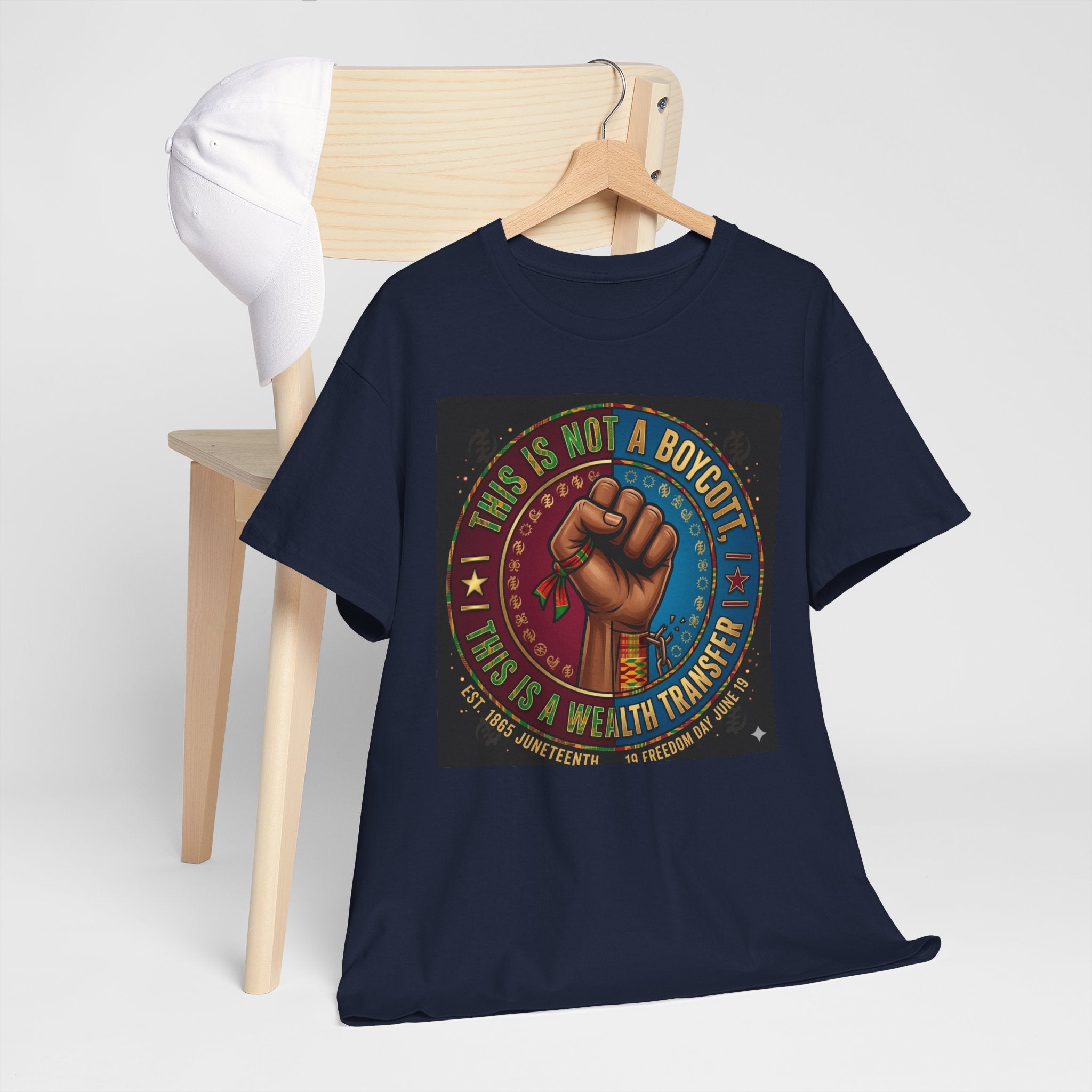 Political Activist Tee — "This Is Not a Boycott, This Is a Wealth Transfer" Fist Graphic Shirt