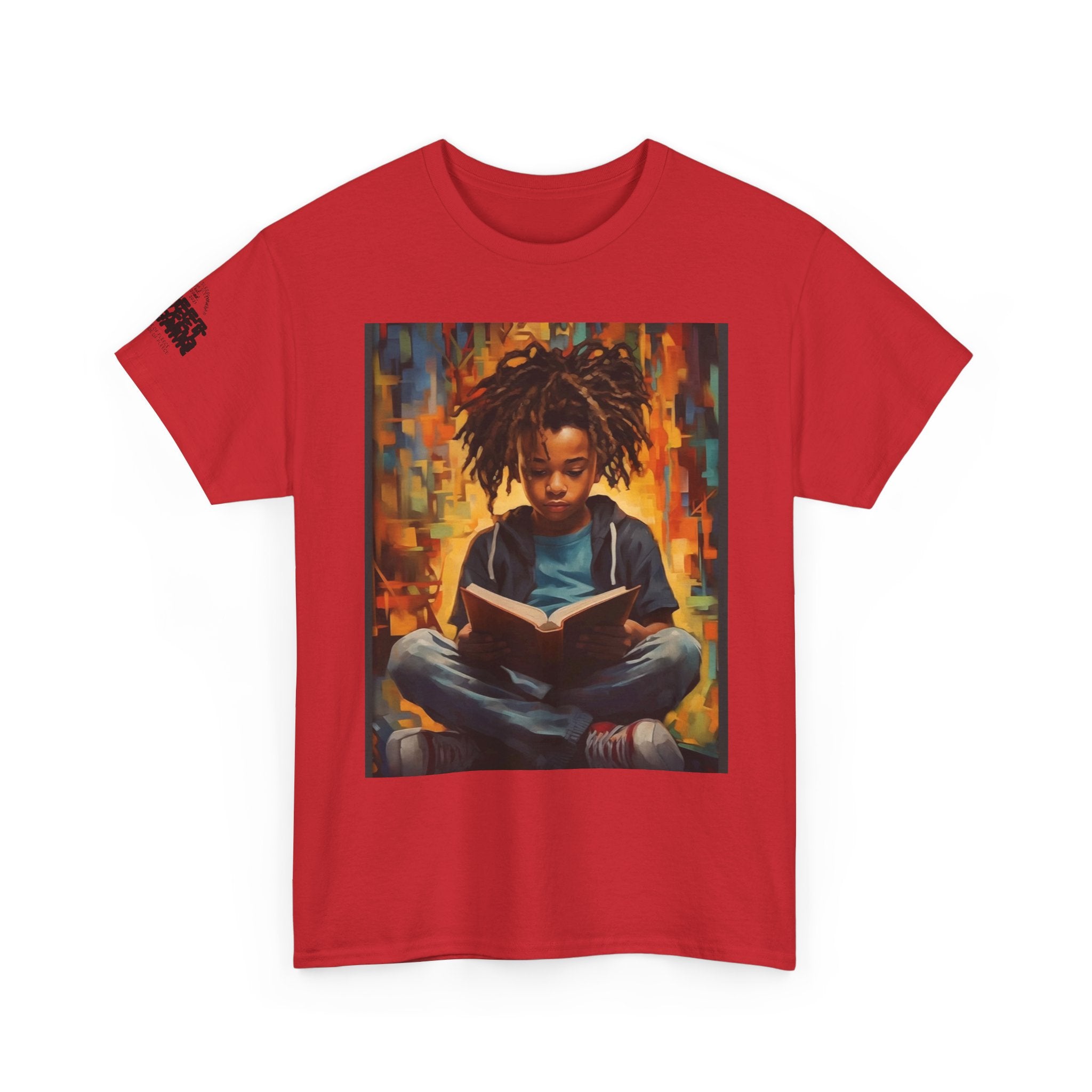 Graphic Tee — 'This Is Not A Boycott, This Is A Wealth Transfer' Back Print with Reading Child Artwork