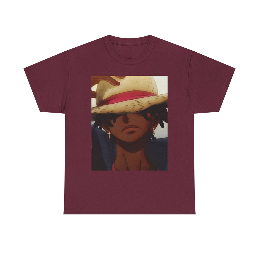 One Piece Luffy Straw Hat T‑Shirt — Anime Pirate Crew Graphic Tee