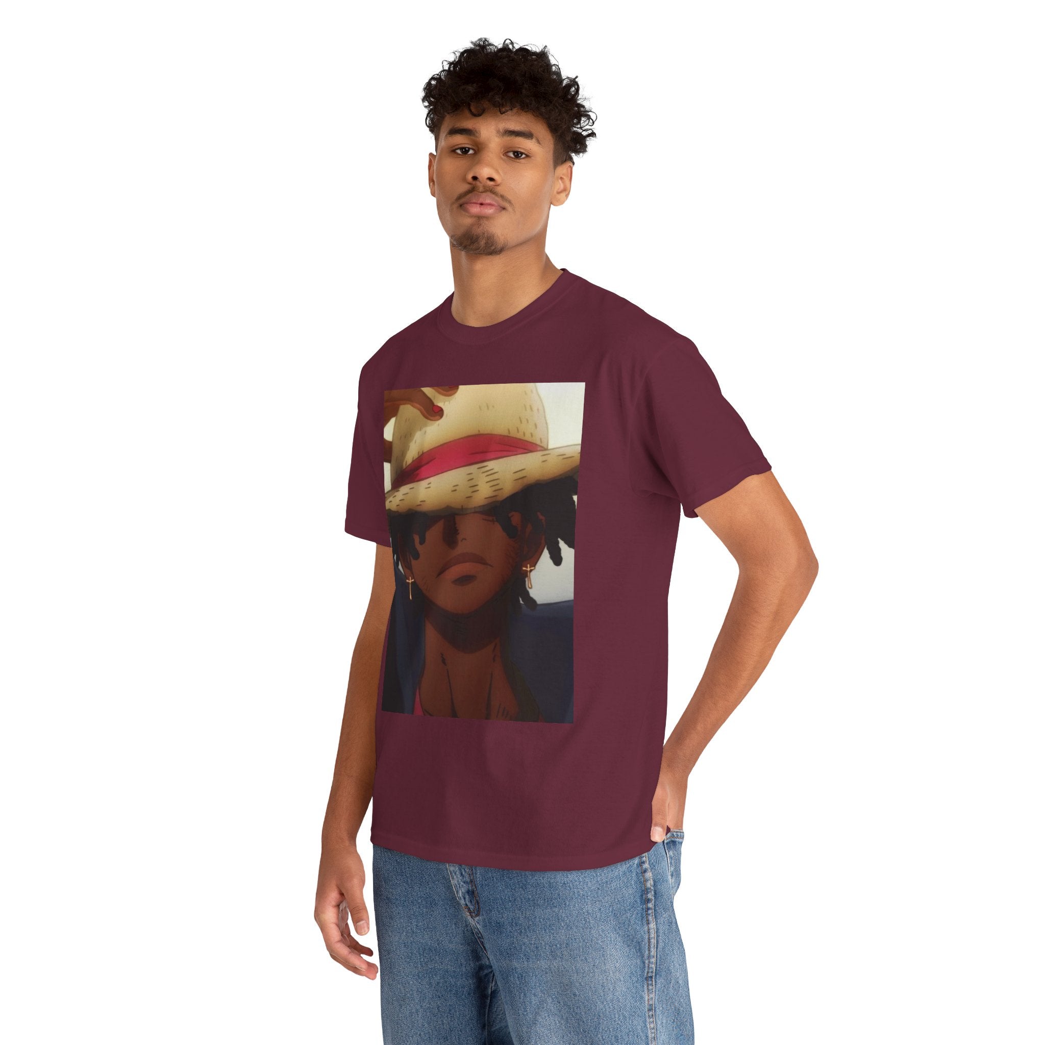One Piece Luffy Straw Hat T‑Shirt — Anime Pirate Crew Graphic Tee