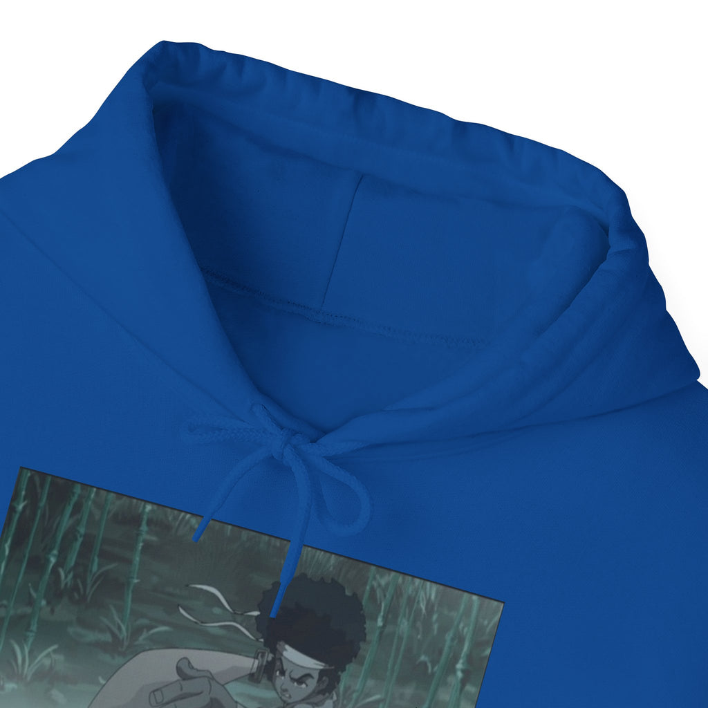 Moody Forest Angel Hoodie — Ethereal Wings Graphic Sweatshirt