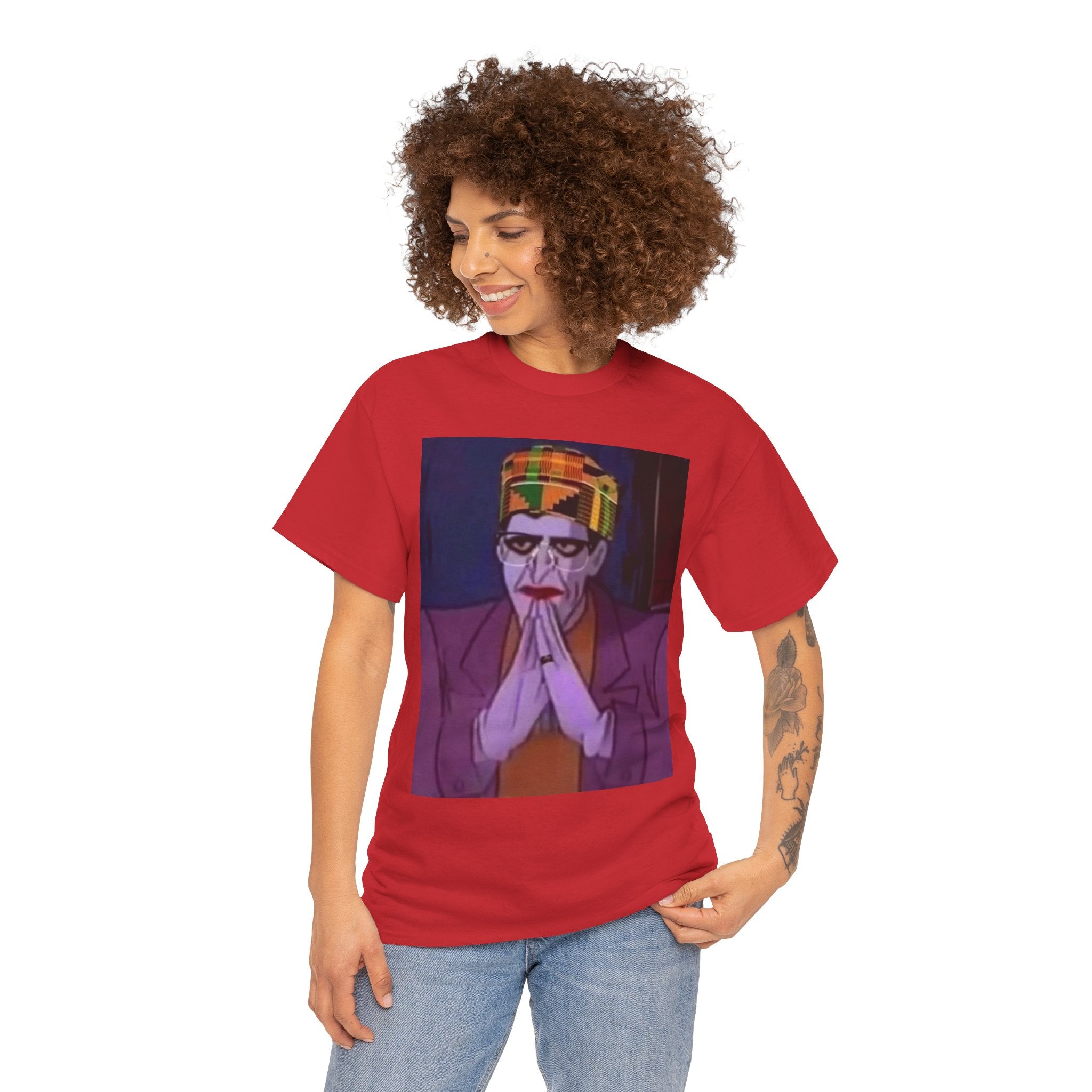 Graphic Tee — Vintage Afrocentric Joker Portrait & Psychedelic Raised Fist Art