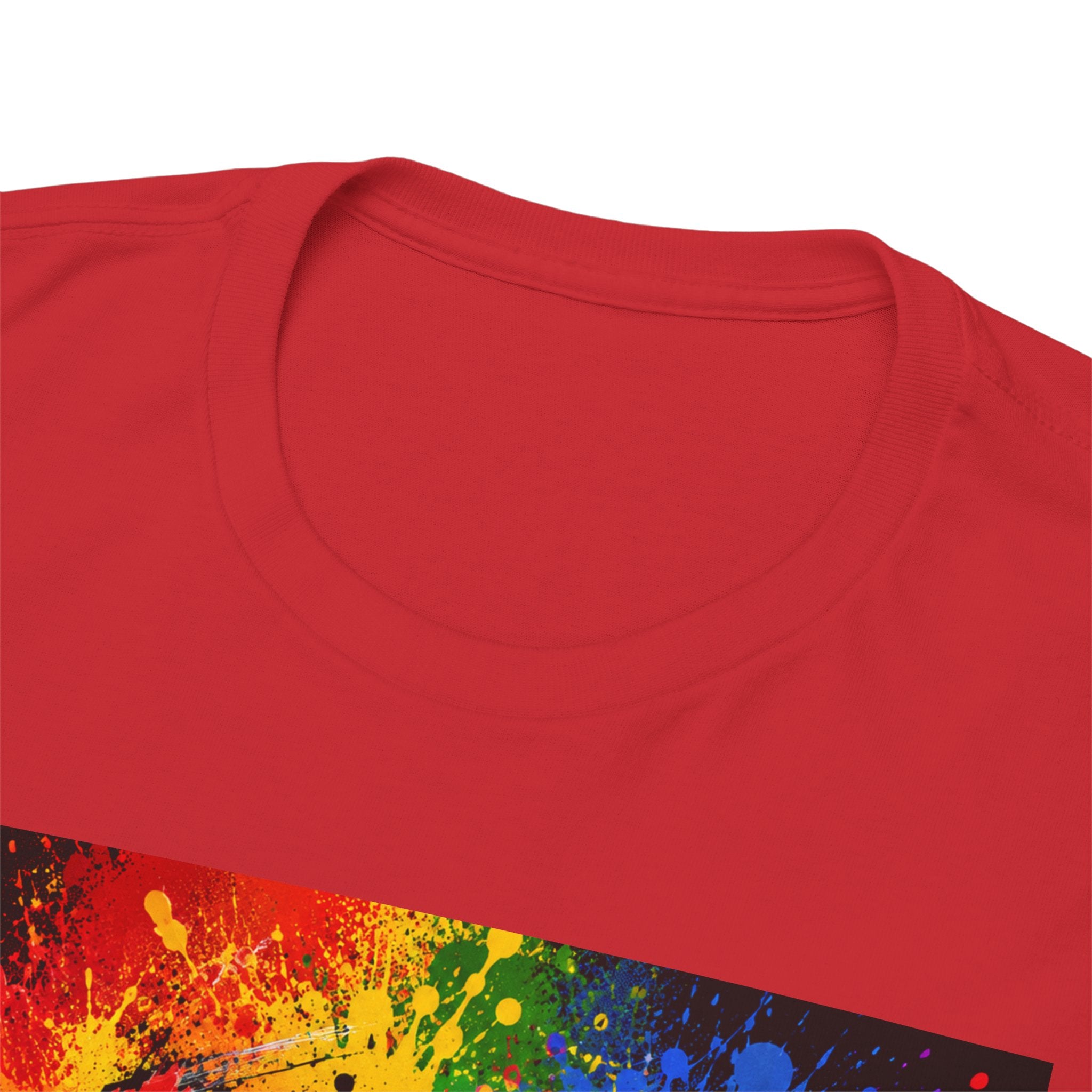 Wealth Transfer T-Shirt — Rainbow Graffiti Design (Back Fist Emblem)