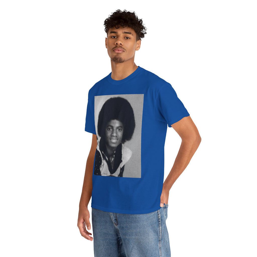 Graphic Tee — Retro Portrait Front with Black Power Fist Back