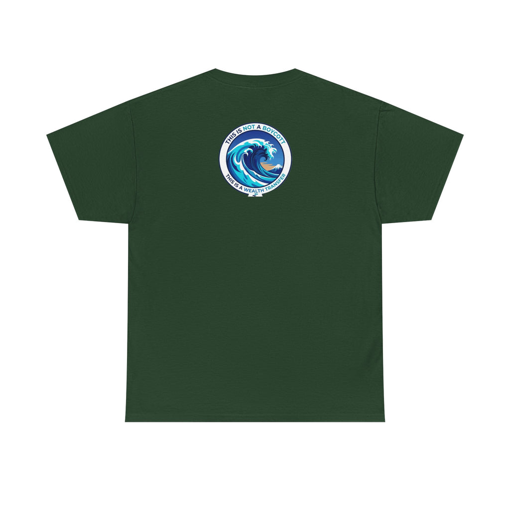 T-Shirt — Coastal Wave Graphic Tee (Ocean Sunset Wave Art)