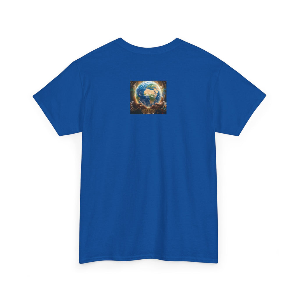 Cosmic Guardian Tee — Earth Mother Spiritual Graphic T-Shirt