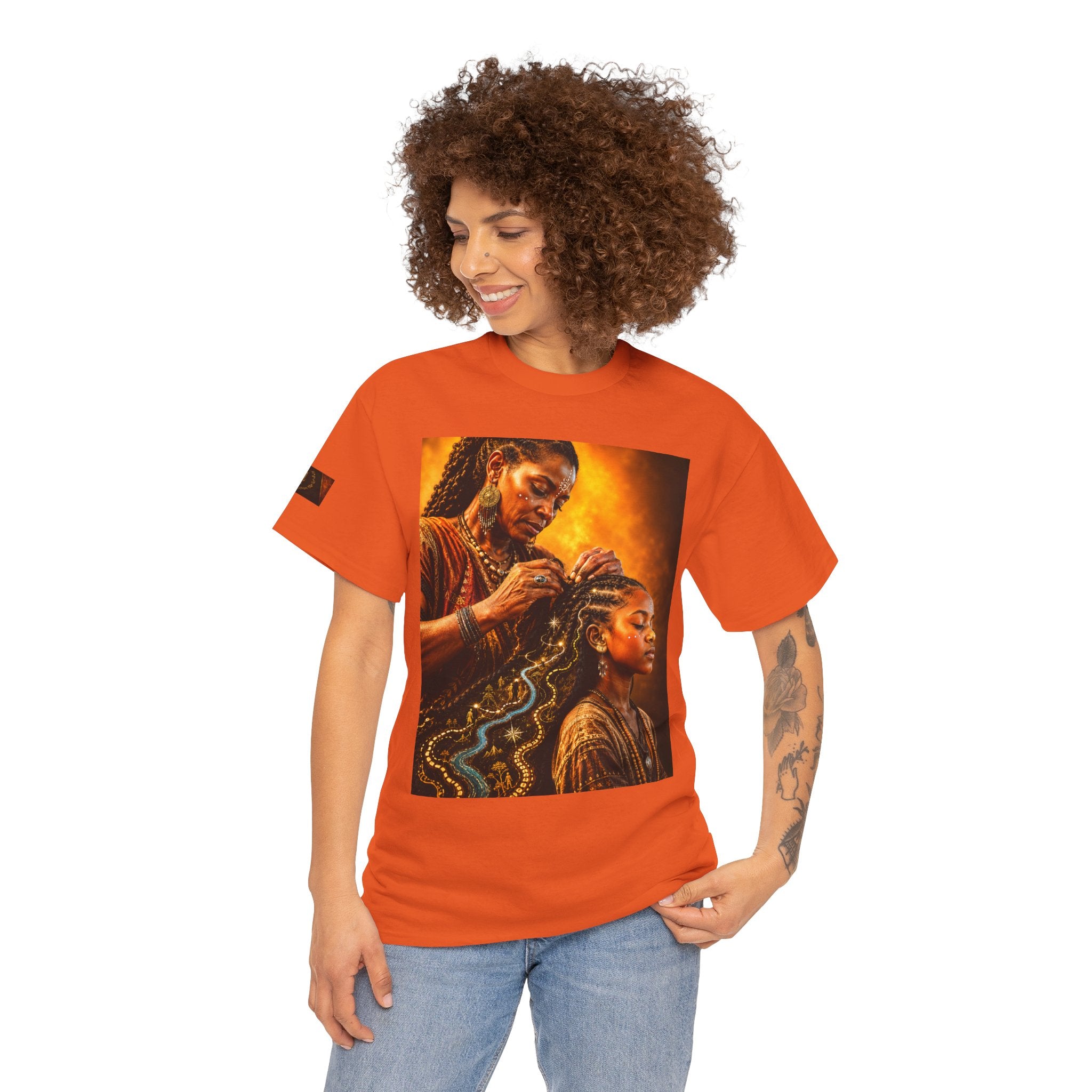 Afrocentric Braiding Tee – "This Is Not A Phase" Empowerment Graphic T-Shirt