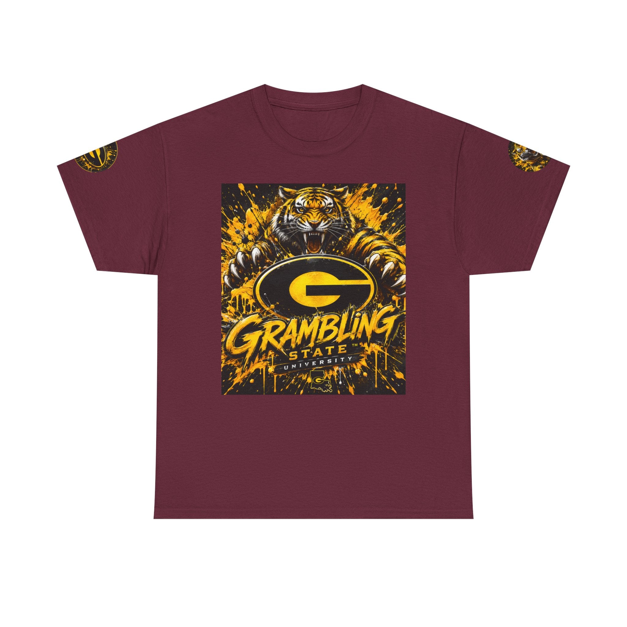 Grambling State Tigers T-Shirt — Roaring Tiger Logo College Tee