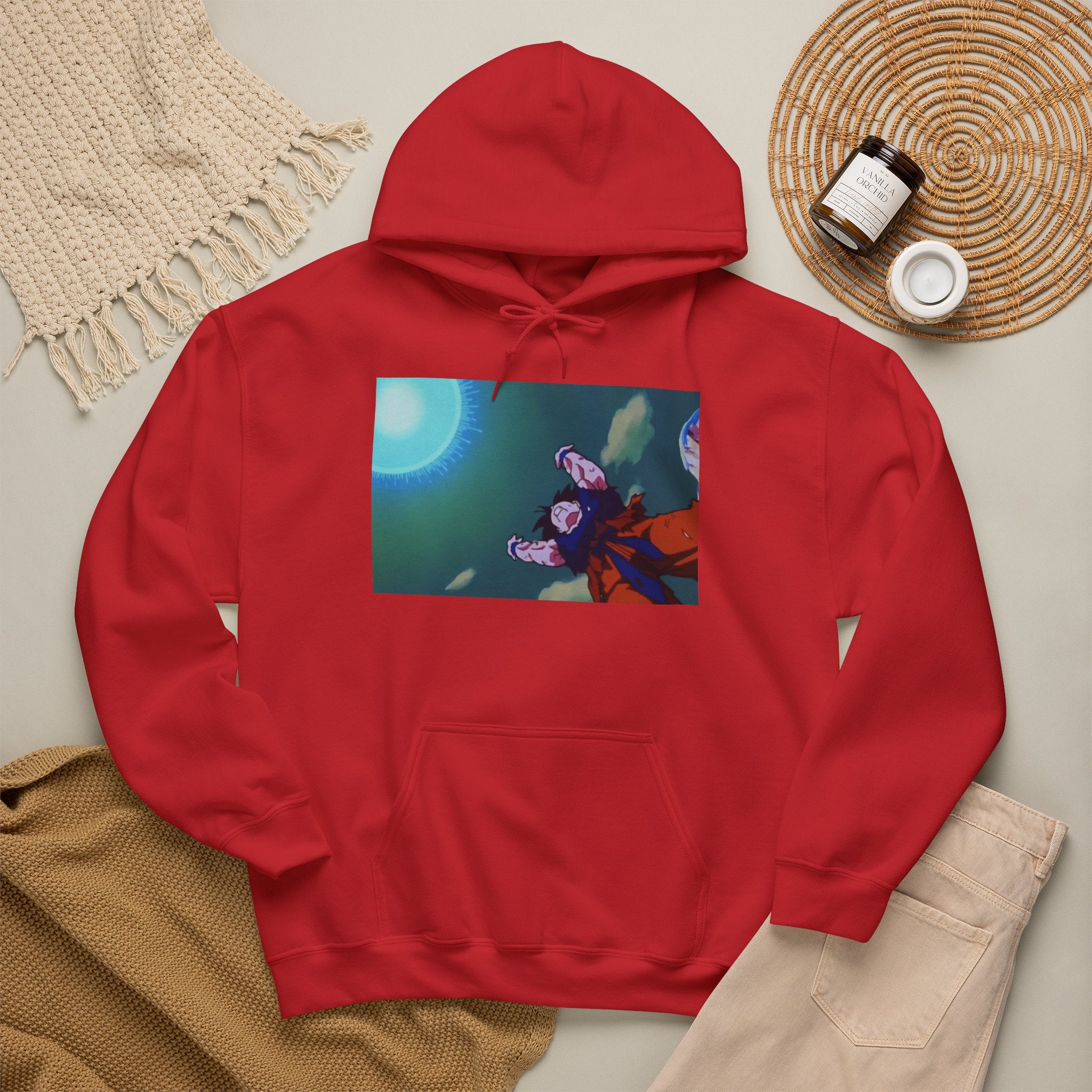 Anime Night Sky Hoodie — Girls Under the Moon Graphic Sweatshirt