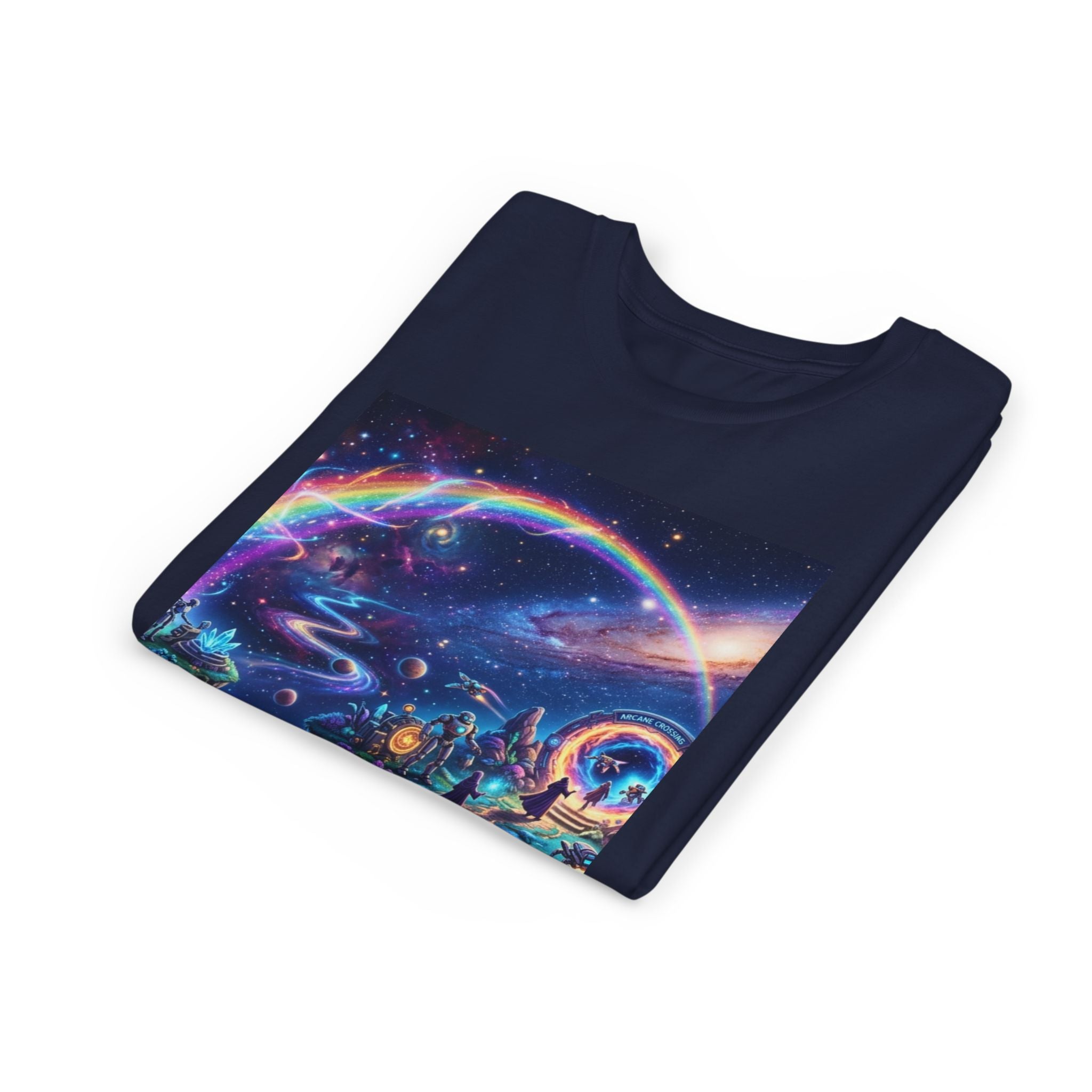 Galaxy Fantasy Youth Tee — Floating Islands, Robots & Magic Portals