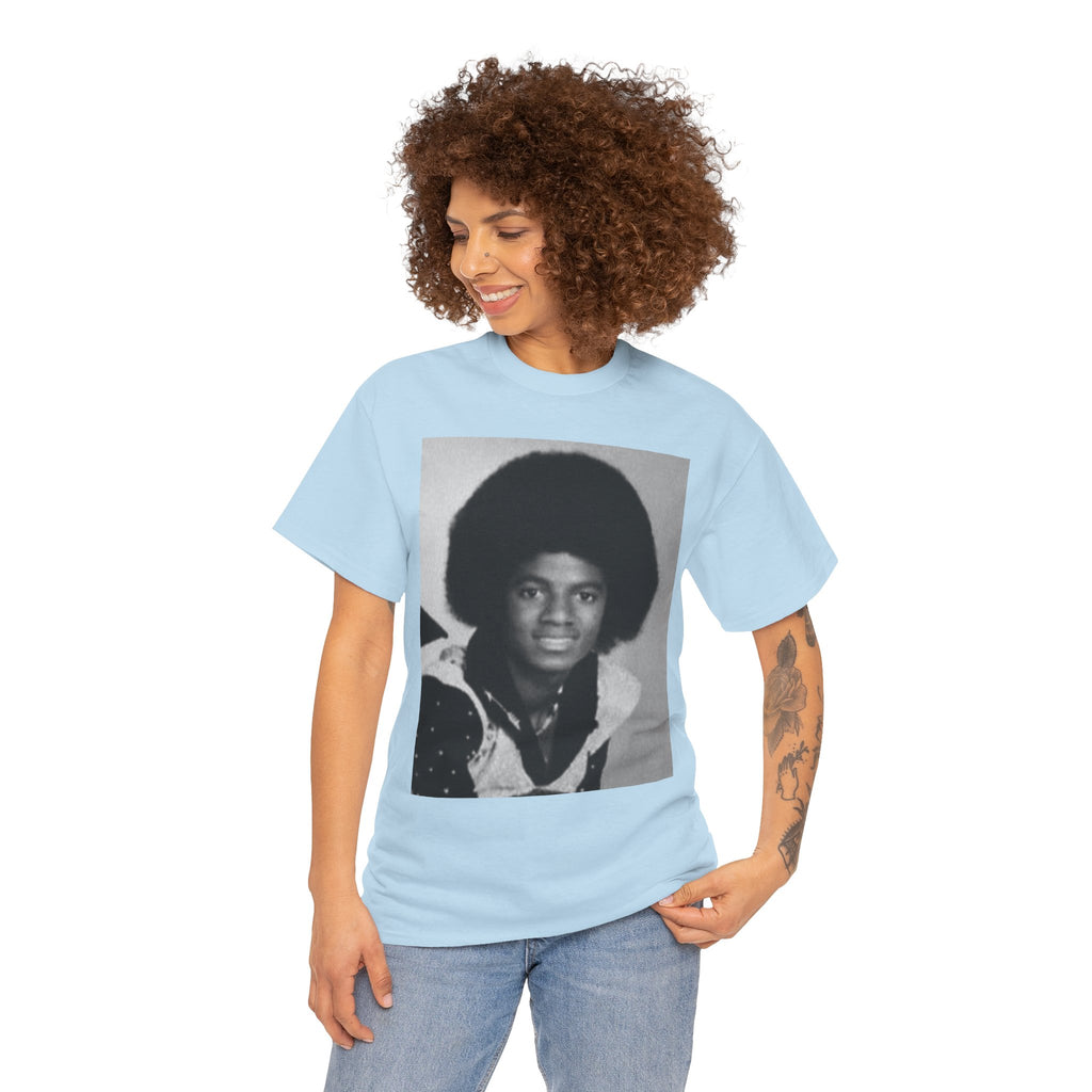 Graphic Tee — Retro Portrait Front with Black Power Fist Back