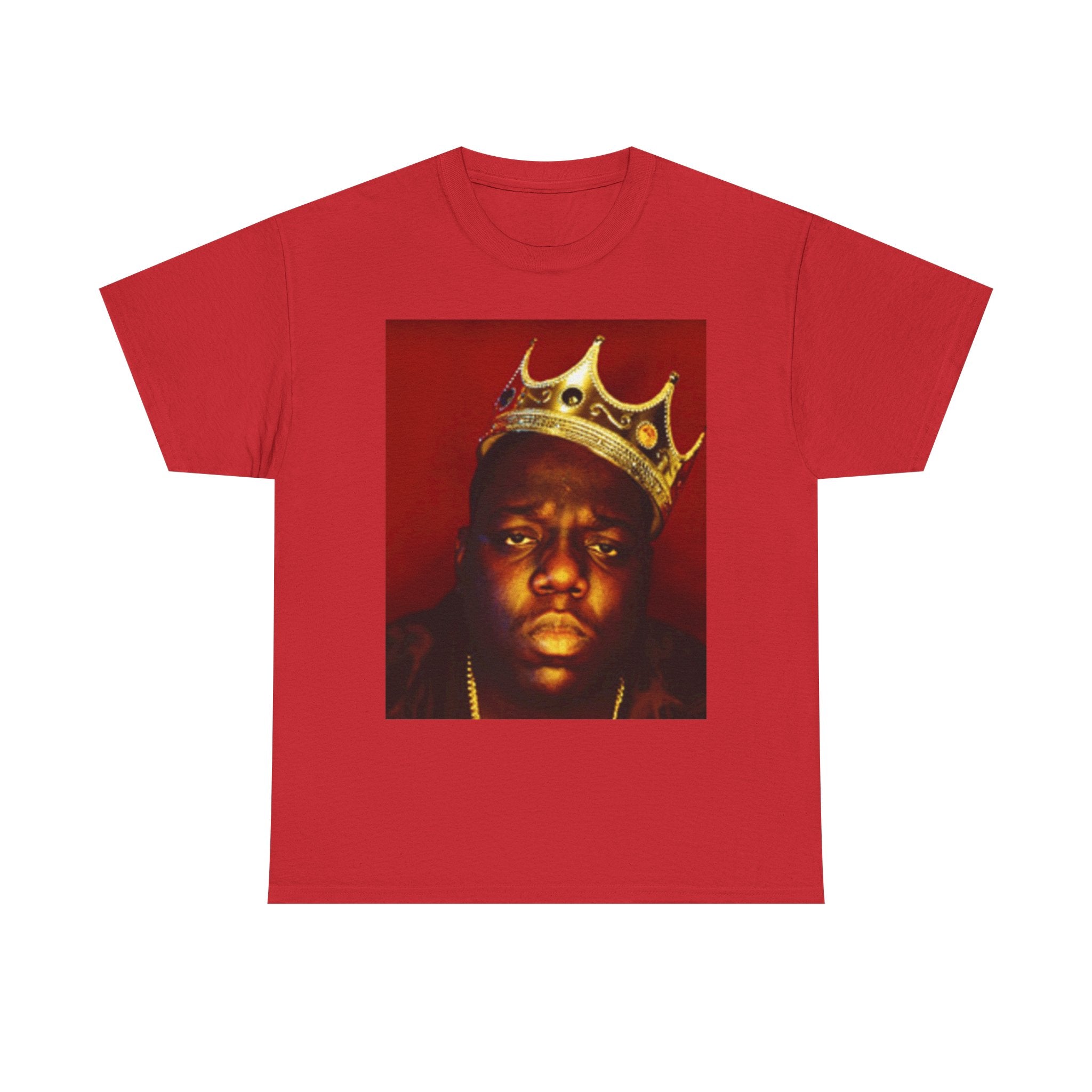 Vintage Crown Portrait Tee — Retro Hip-Hop Photo Graphic T-Shirt