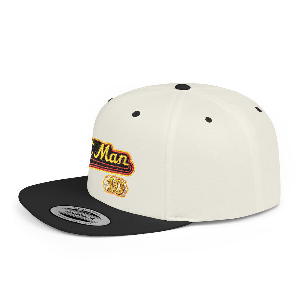 Snapback Hat — Embroidered “Fat Man” Vintage Script Cap