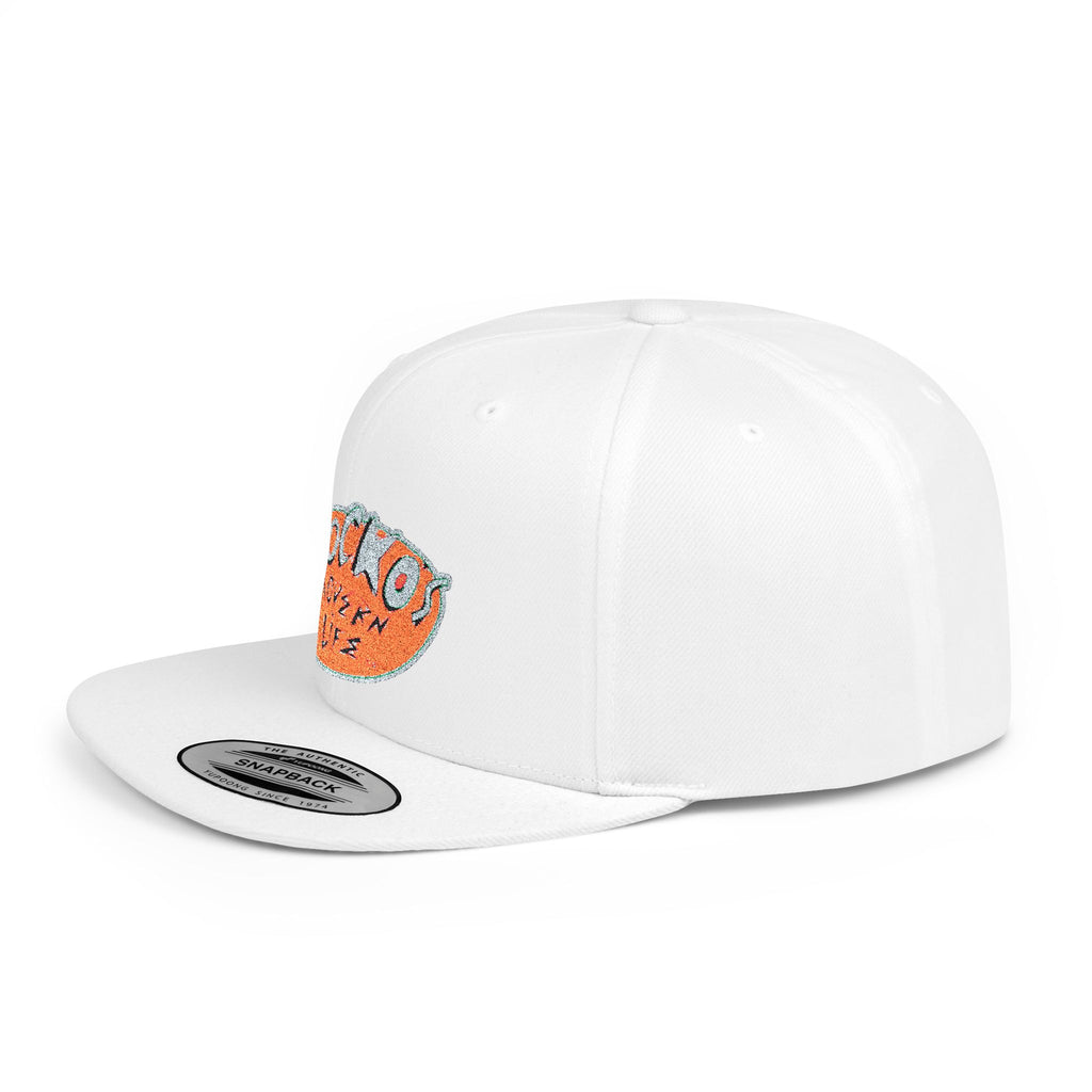 Snapback Hat — Polka Nutter Vibe Embroidered Flat-Bill Cap
