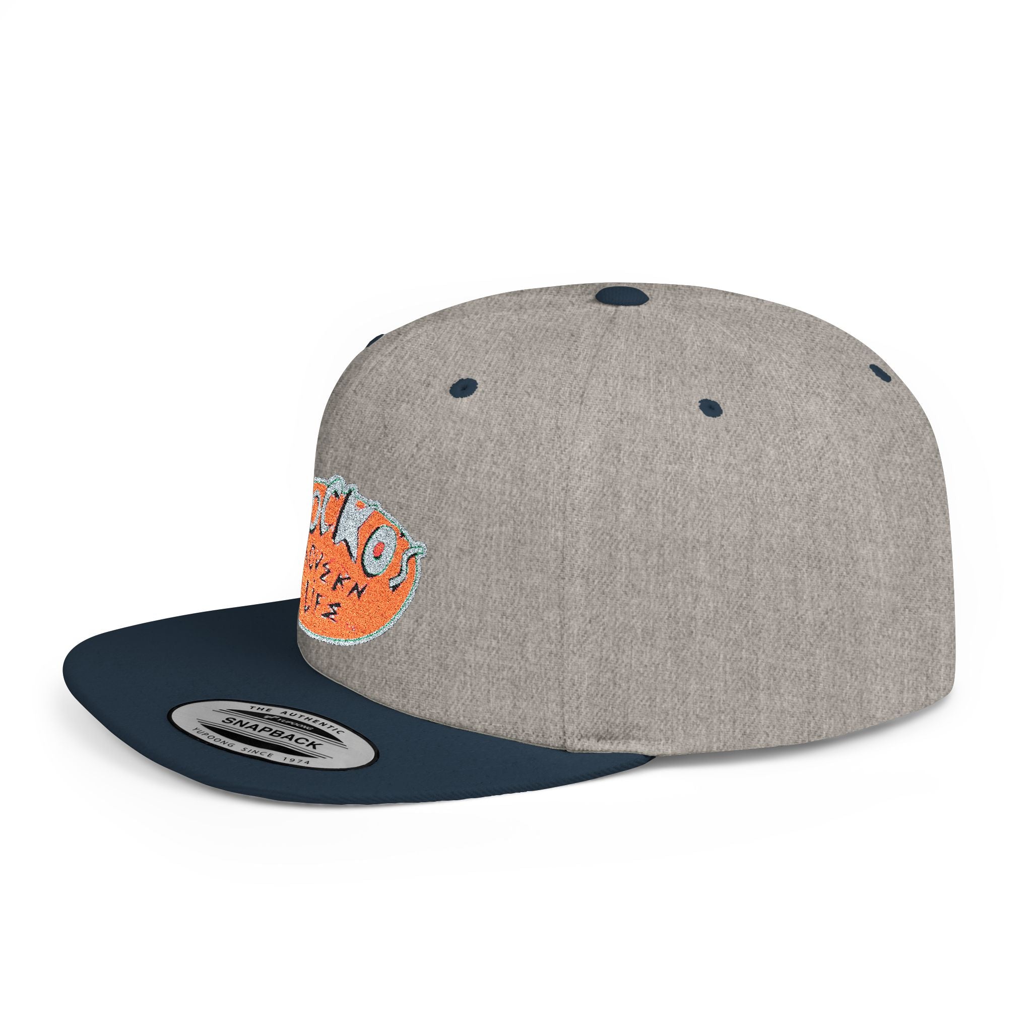 Snapback Hat — Polka Nutter Vibe Embroidered Flat-Bill Cap