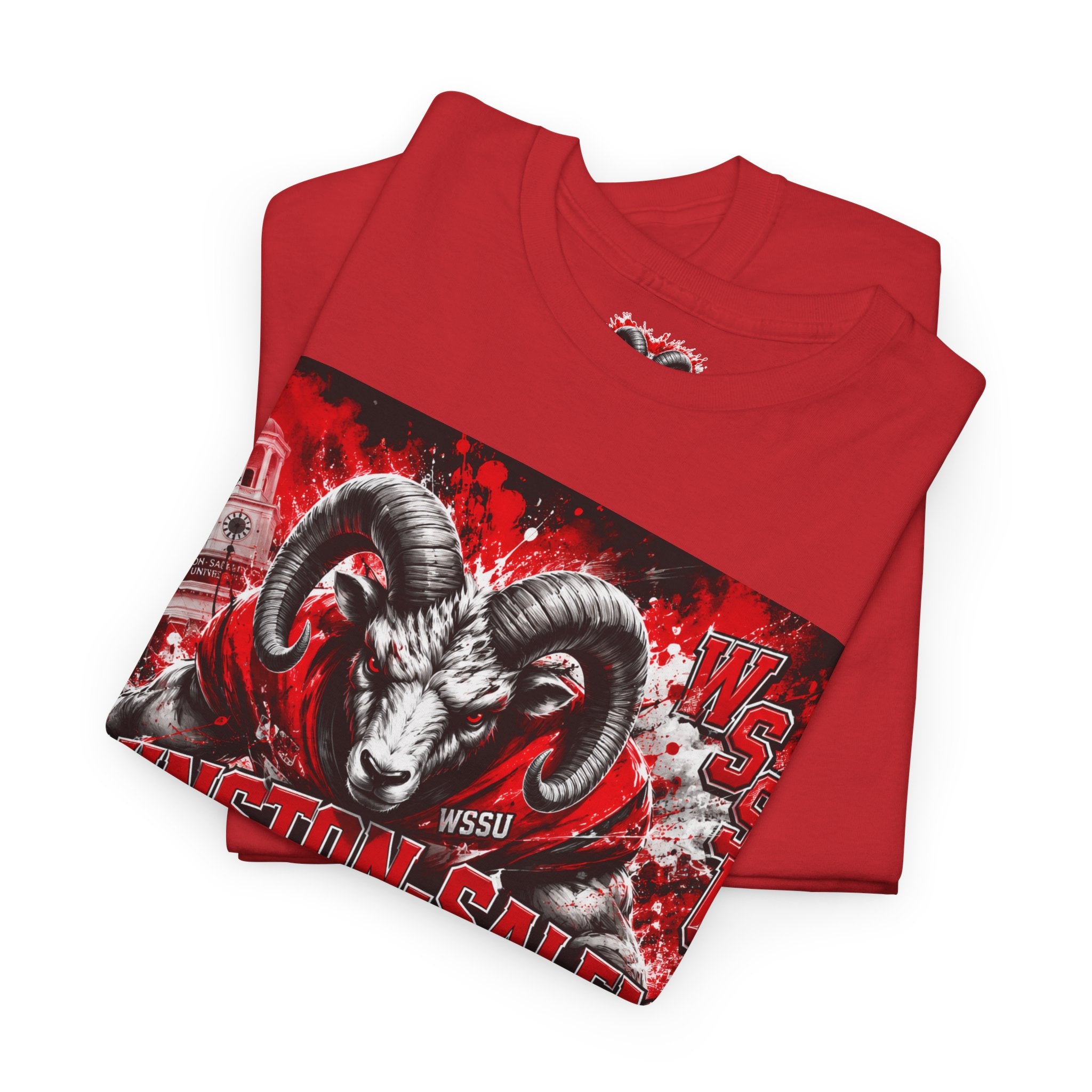 Winston‑Salem State Rams Ram Head Tee — Bold College Spirit T‑Shirt