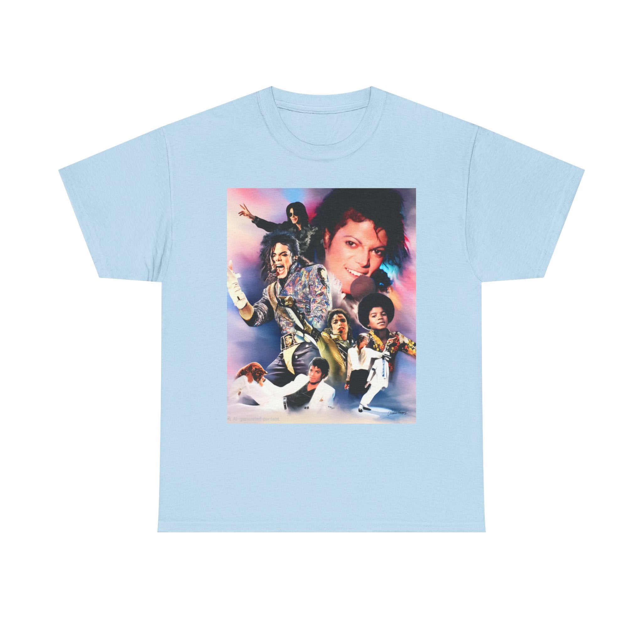 Michael Jackson Tribute Tee — Vintage Pop Collage T-Shirt