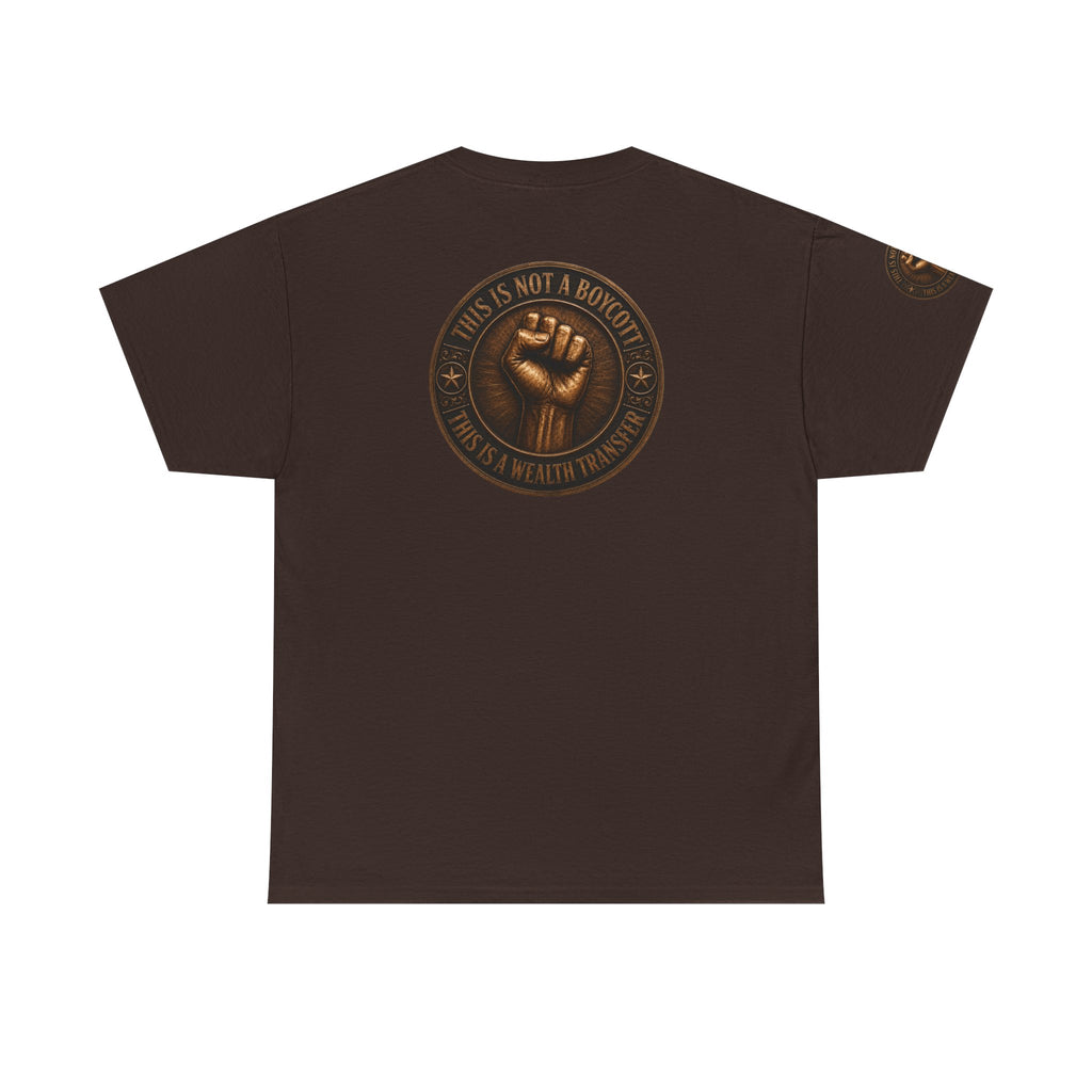 Graphic Tee — 'This Is Not A Boycott' Fist Emblem with Vintage Group Portrait