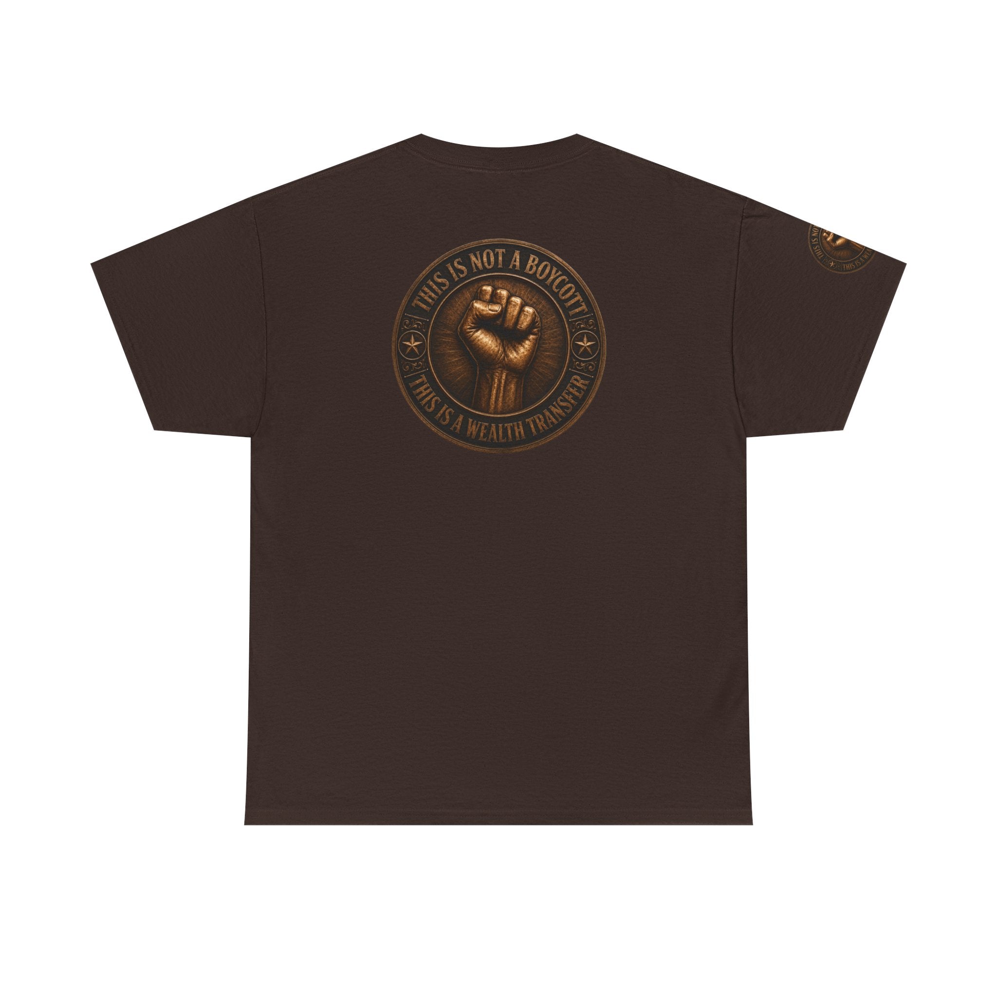 Graphic Tee — 'This Is Not A Boycott' Fist Emblem with Vintage Group Portrait