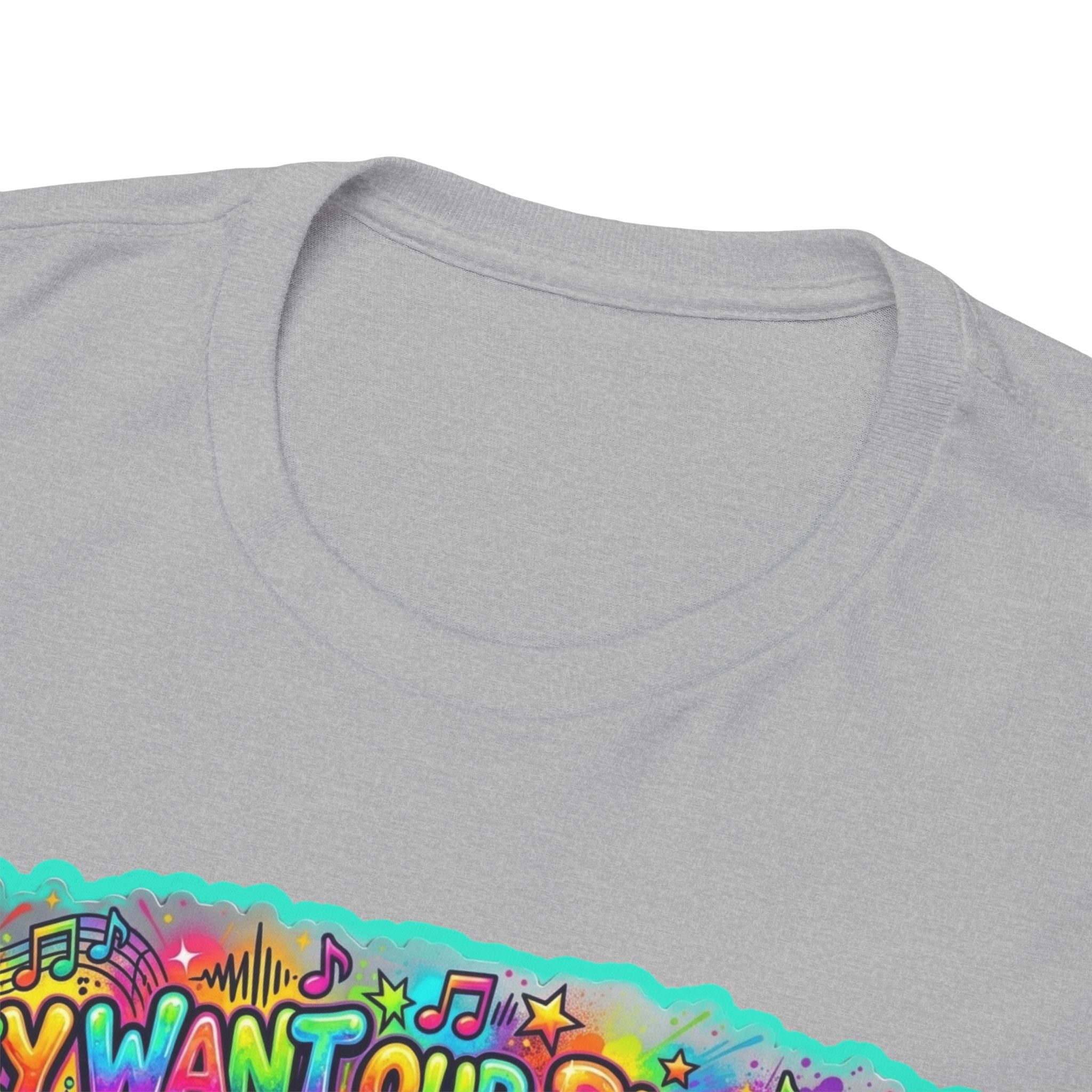 Music Vibes Tee — “They Want Our Rhythm But They Don’t Want Our Blues” Psychedelic Drip Note T-Shirt
