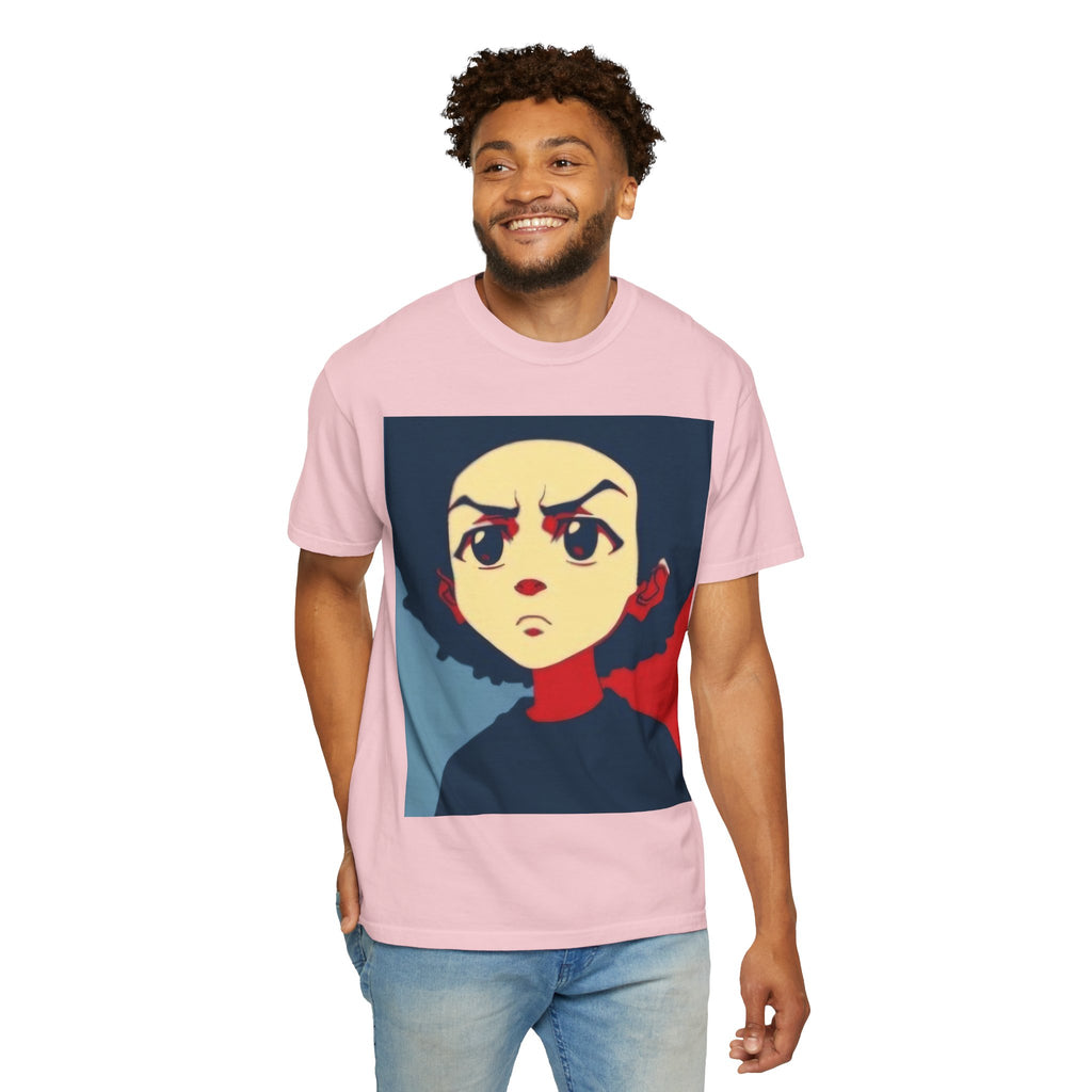 Graphic T-Shirt — Bold Pop-Art Anime Portrait (Front) + “This Is Not A Boycott, It’s A Movement” Fist Emblem (Back)
