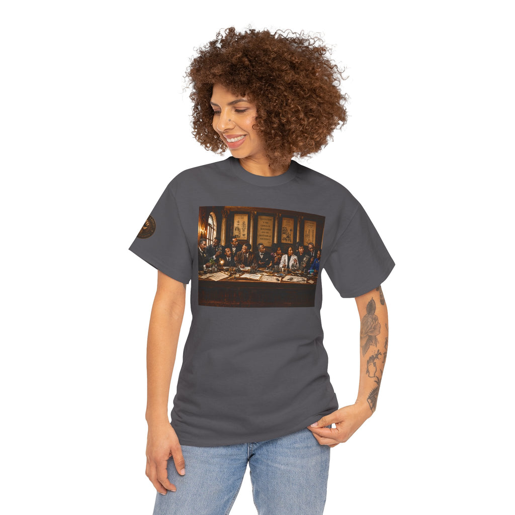 Graphic Tee — 'This Is Not A Boycott' Fist Emblem with Vintage Group Portrait