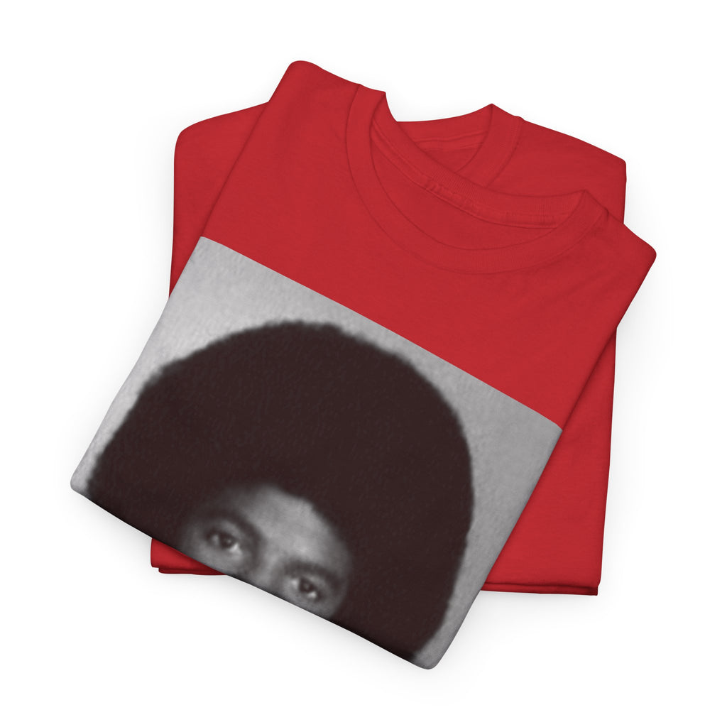 Graphic Tee — Retro Portrait Front with Black Power Fist Back