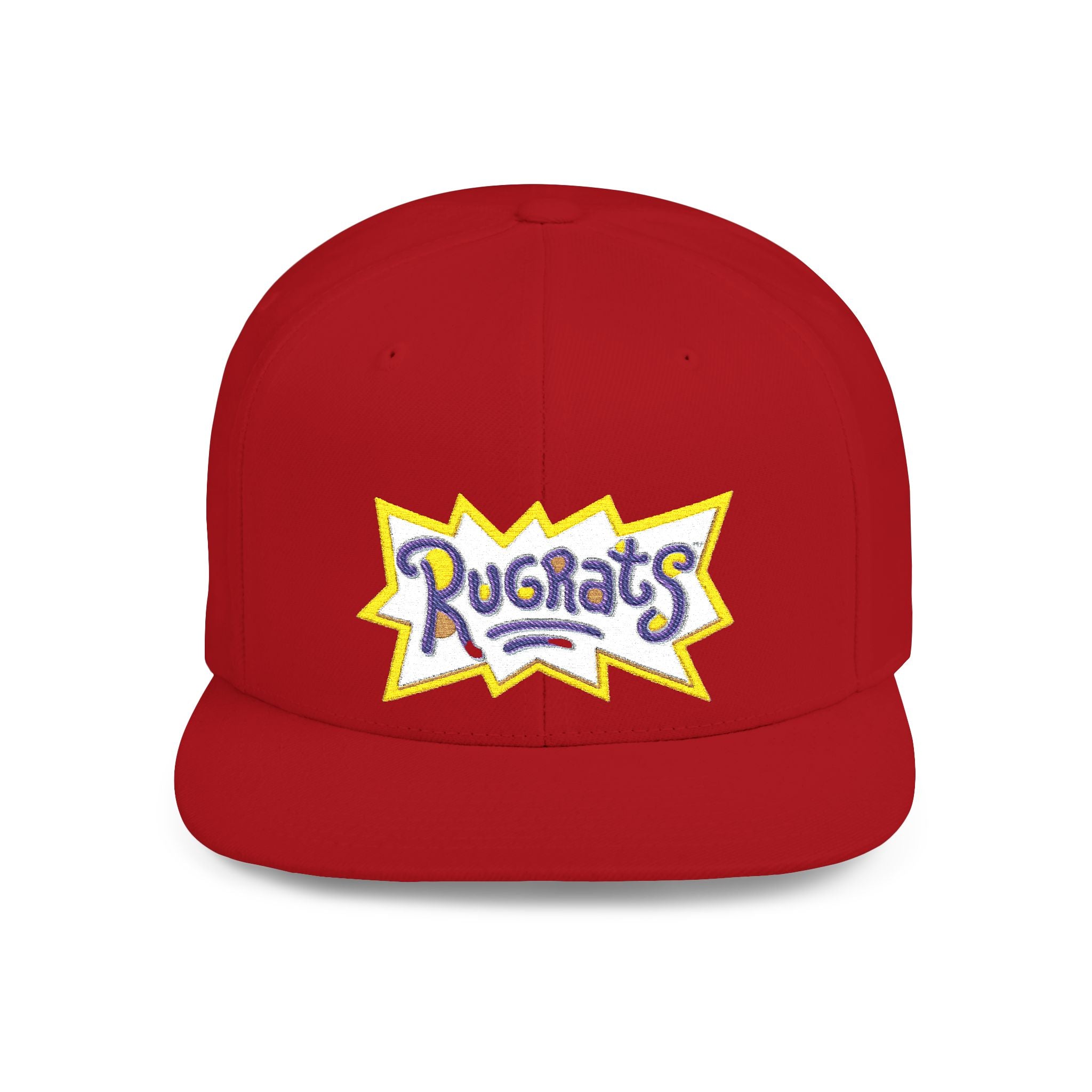 Snapback Hat — Retro 'Rugrats' Logo Flat Bill Cap