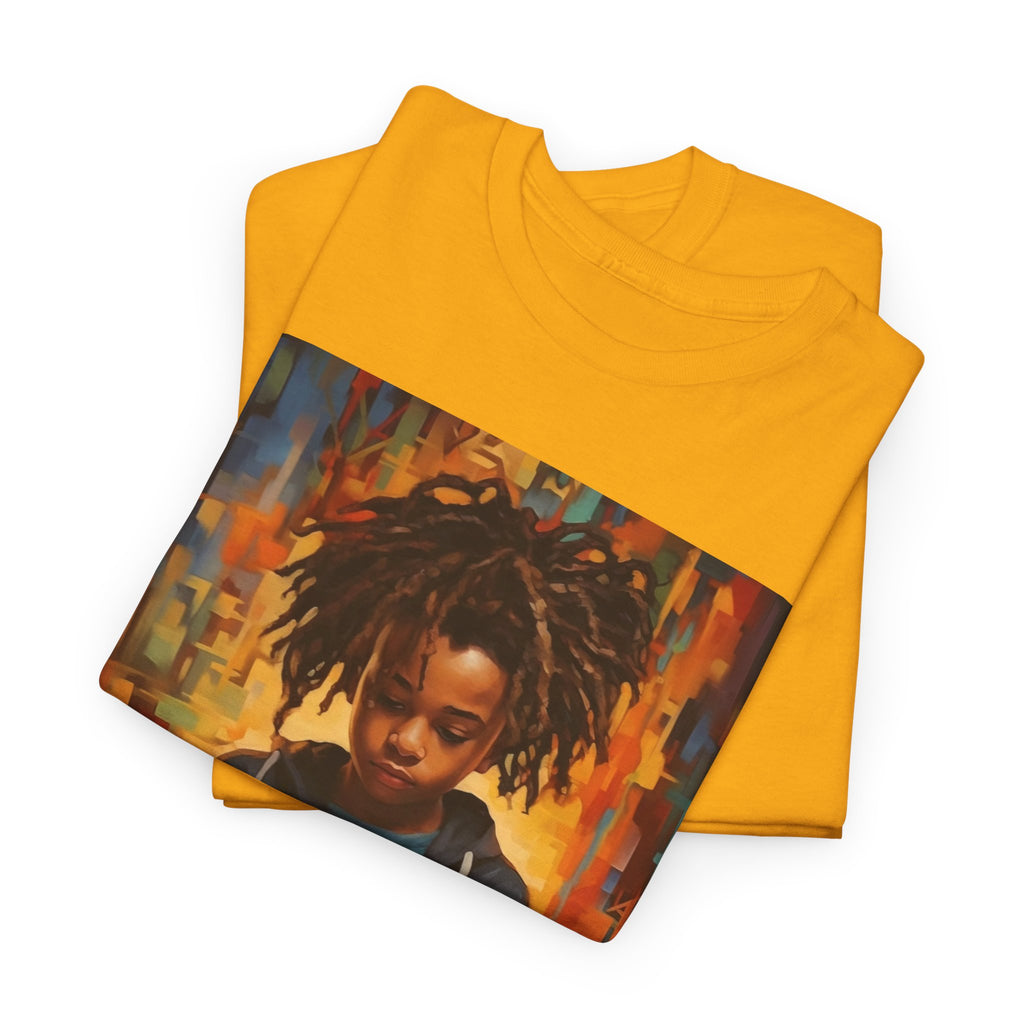 Graphic Tee — 'This Is Not A Boycott, This Is A Wealth Transfer' Back Print with Reading Child Artwork