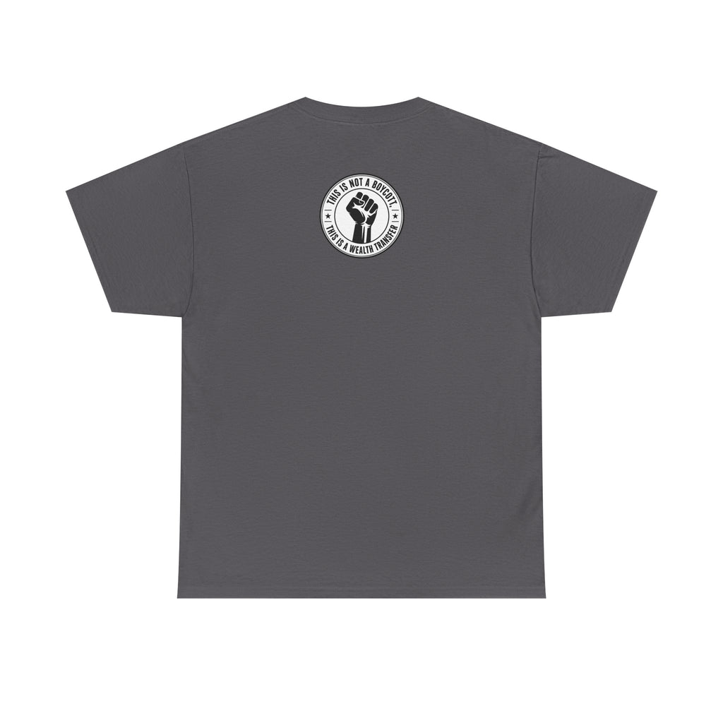 Graphic Tee — Retro Portrait Front with Black Power Fist Back