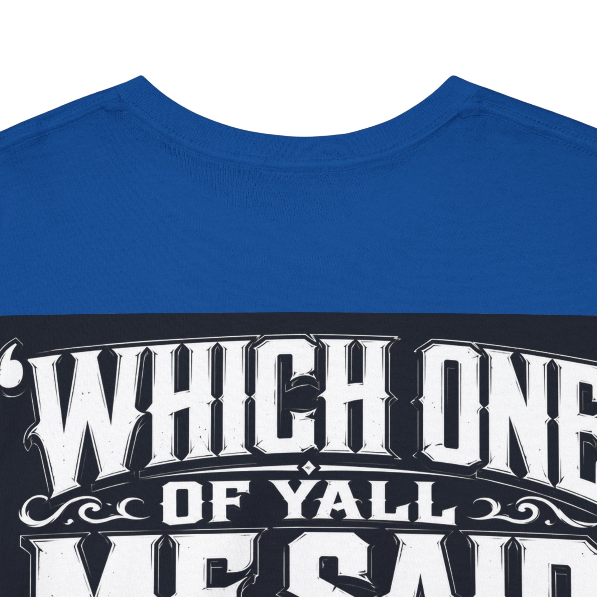 Badger Portrait Tee — "Which One of Y’all MF Said Something About a Home?" Graphic T‑Shirt