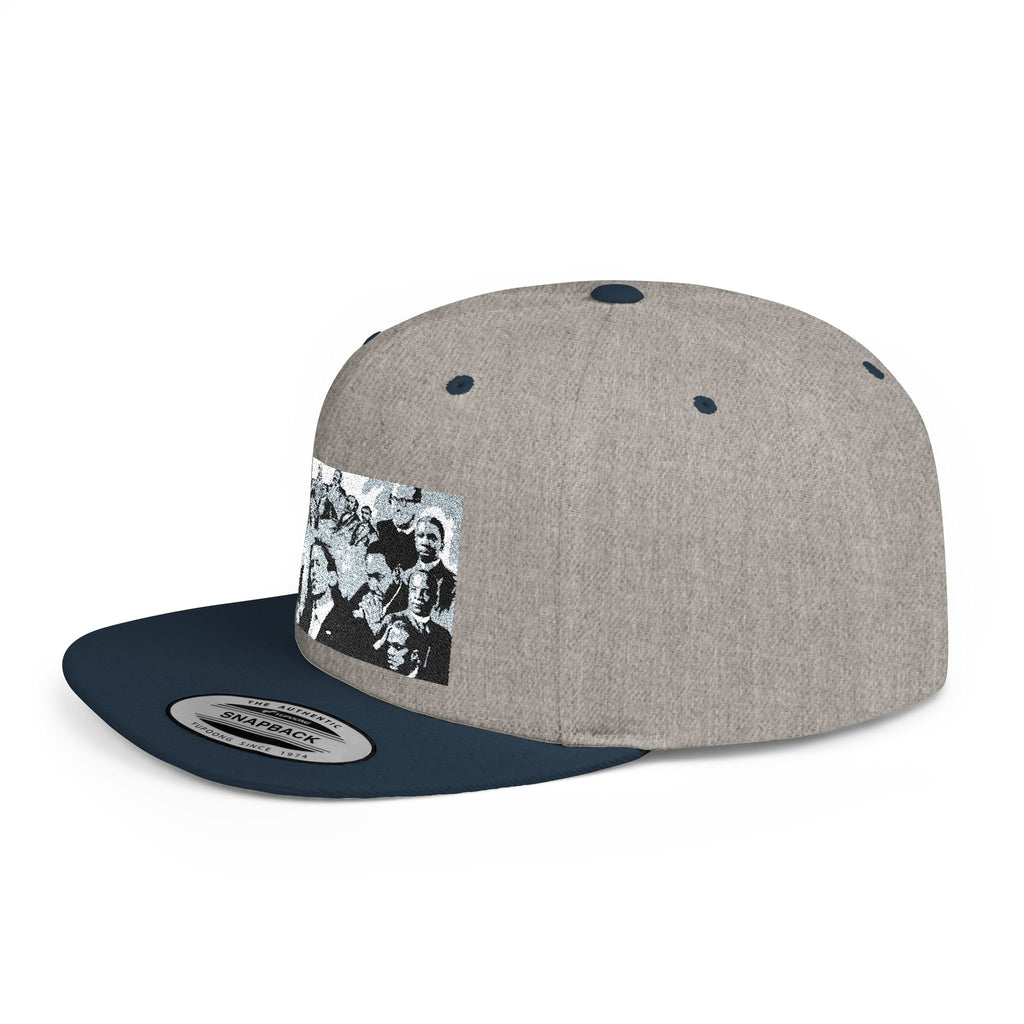 Copy of Reggae Vibes Flat Bill Snapback Hat — Colorful Rasta Music Patch