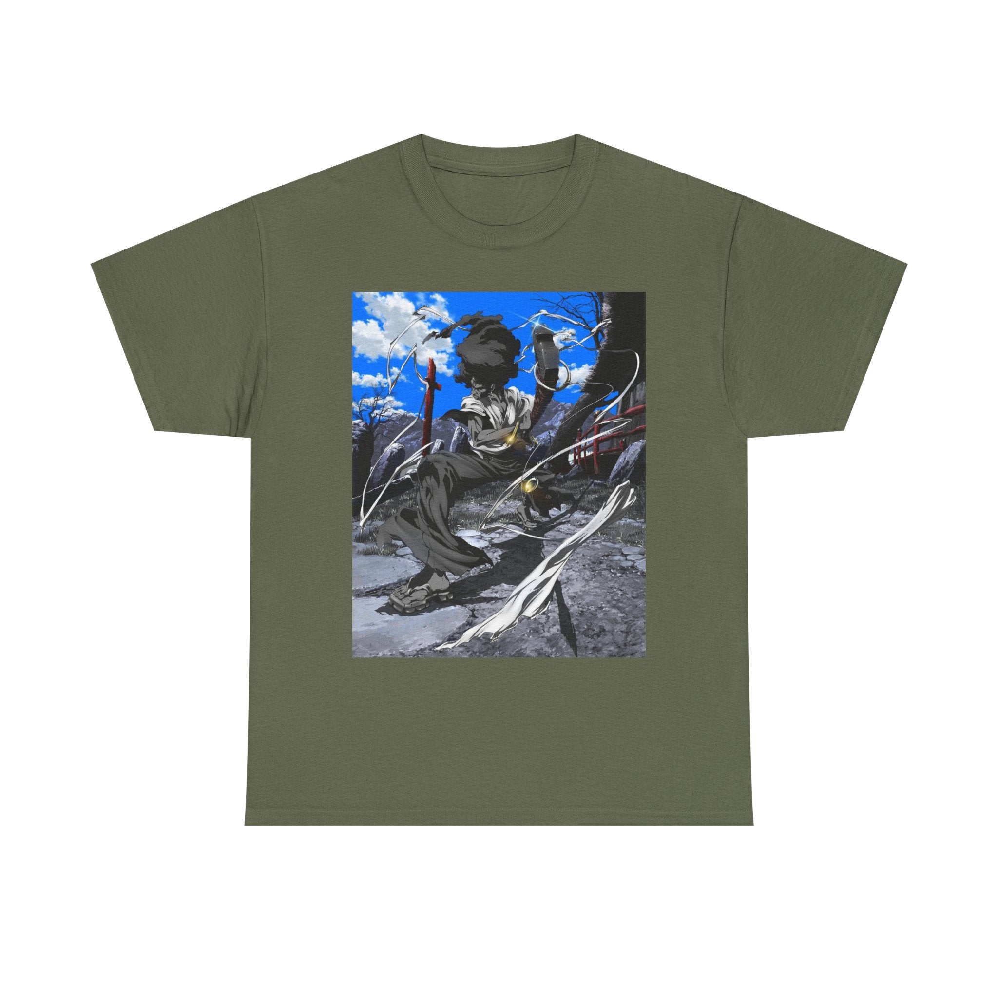 Afro Samurai Graphic Tee — Anime Streetwear T‑Shirt