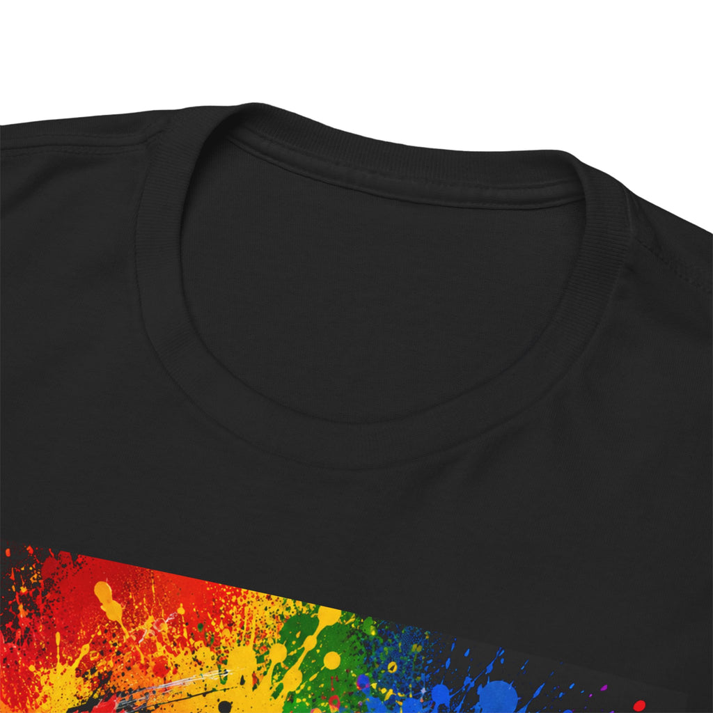 Wealth Transfer T-Shirt — Rainbow Graffiti Design (Back Fist Emblem)