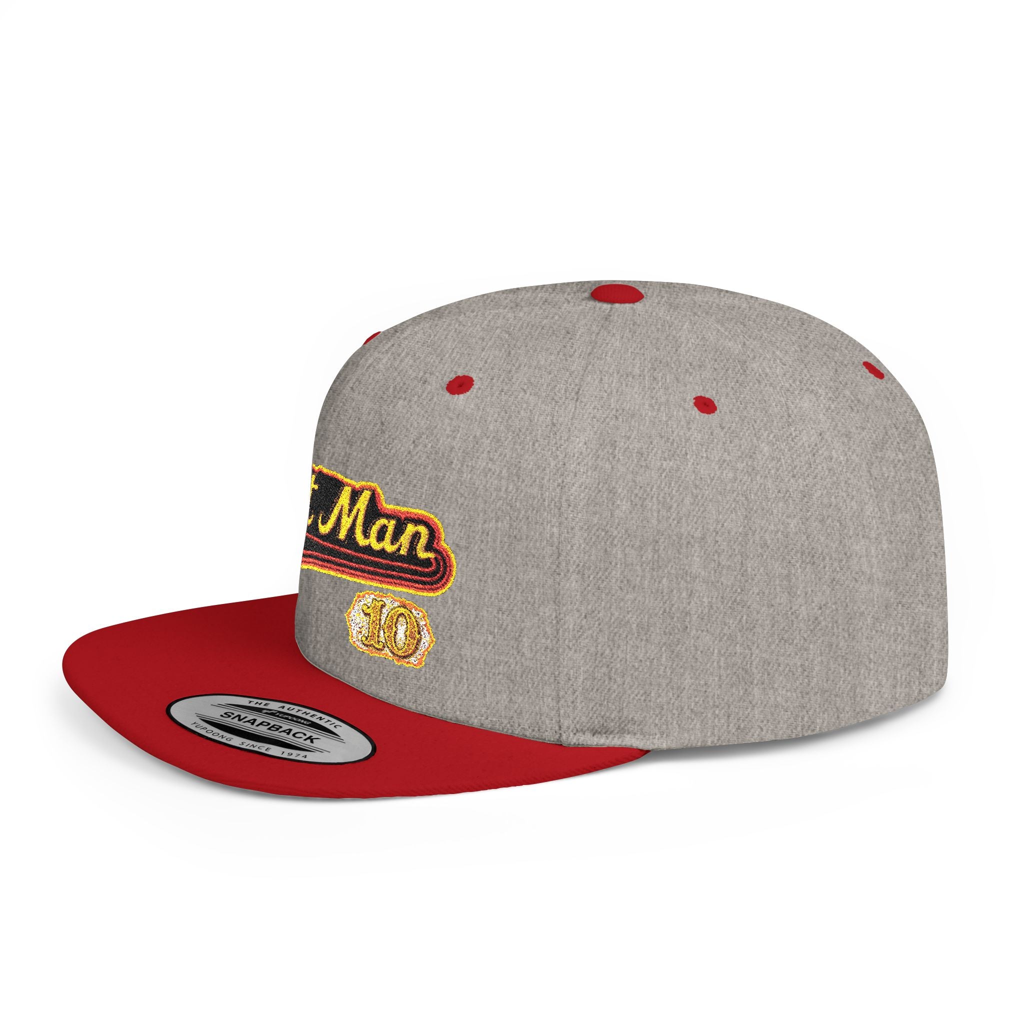 Snapback Hat — Embroidered “Fat Man” Vintage Script Cap