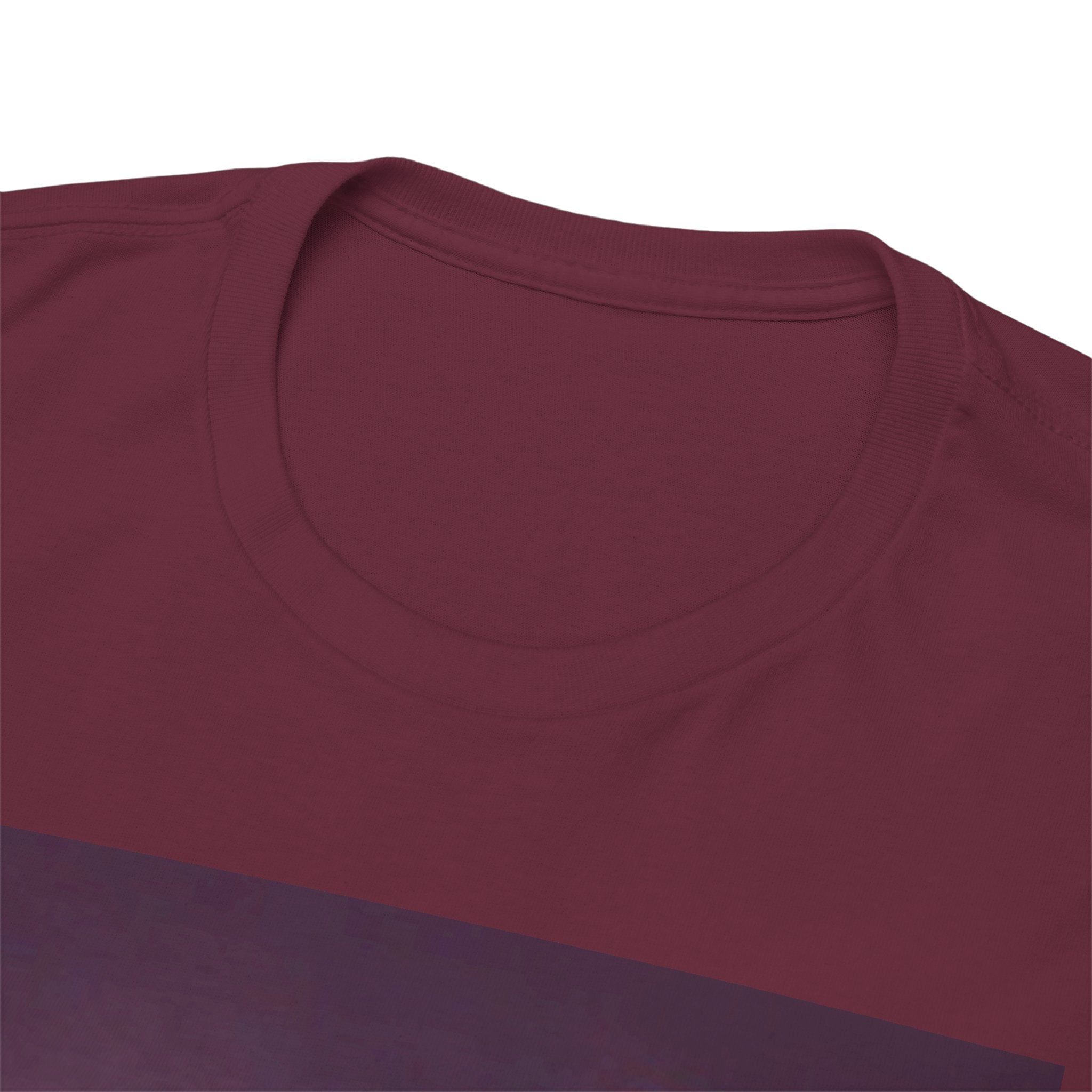 Basketball Jumpman Tee — Retro Skyline Graphic T-Shirt with Red Fist Back Emblem