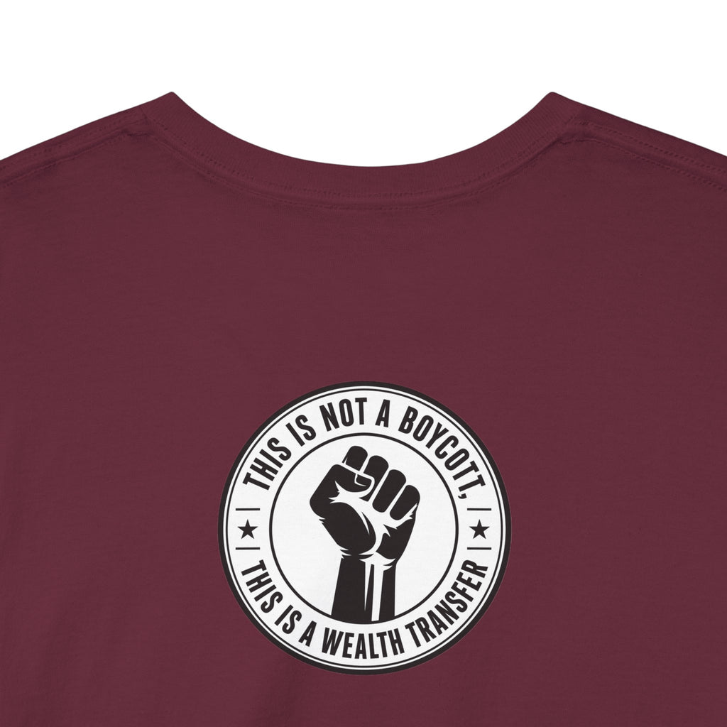 Graphic Tee — Retro Portrait Front with Black Power Fist Back