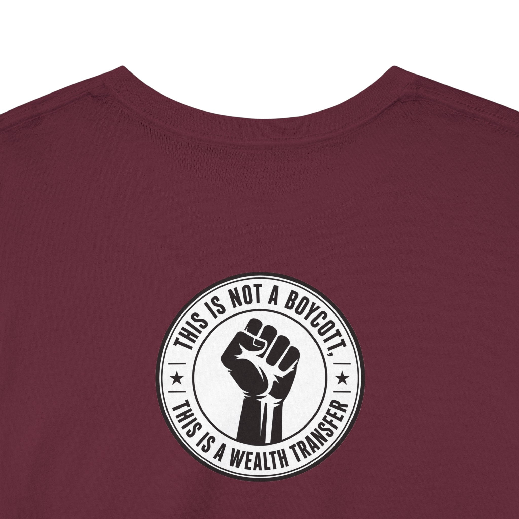 Graphic Tee — Retro Portrait Front with Black Power Fist Back