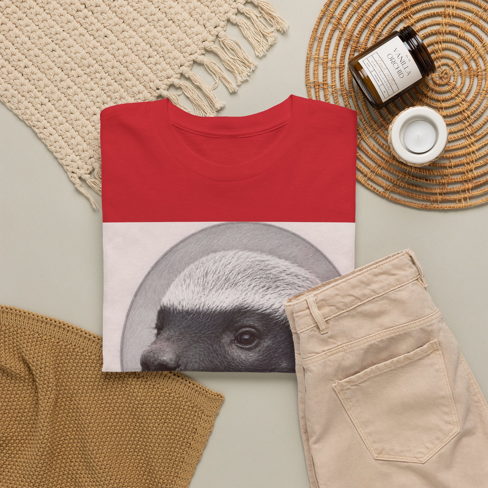 Badger Portrait Tee — "Which One of Y’all MF Said Something About a Home?" Graphic T‑Shirt