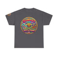 Caribbean BBQ & Seafood Tee — “Seymour’s” Vibrant Island Food Graphic T-Shirt