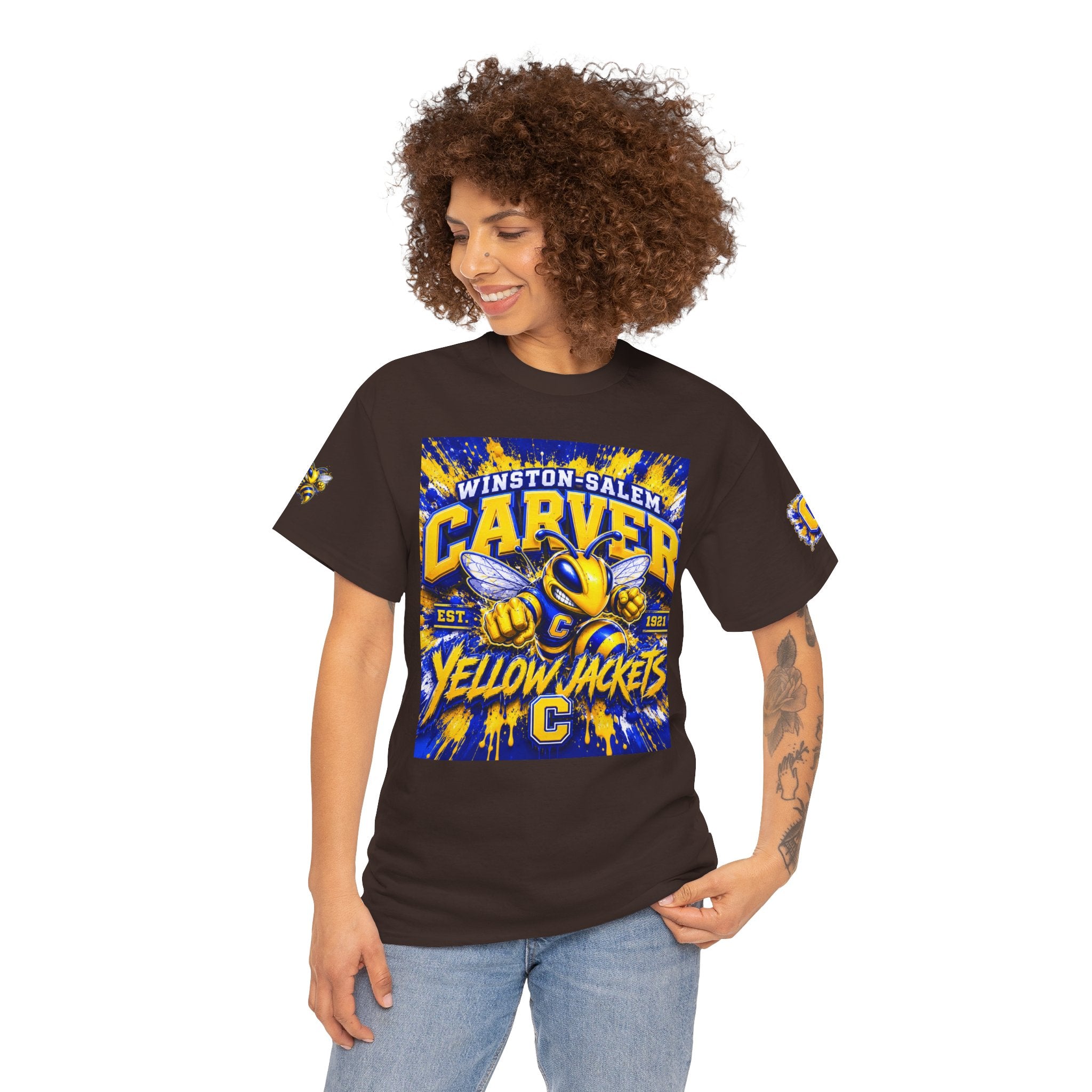 Carver Yellow Jackets T-Shirt — Winston-Salem High School Mascot Tee