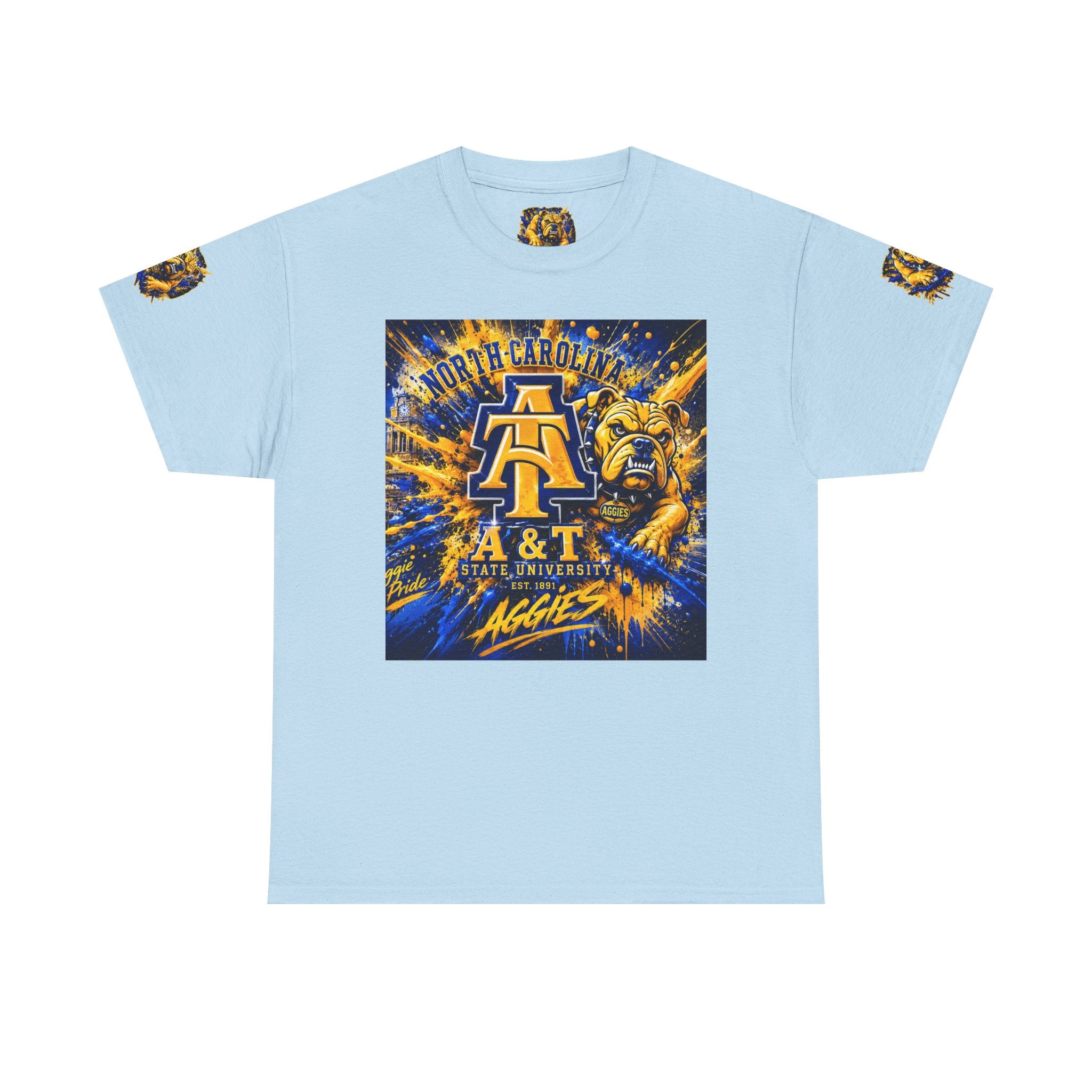 North Carolina A&T Aggies Bulldog T-Shirt — A&T Logo College Tee