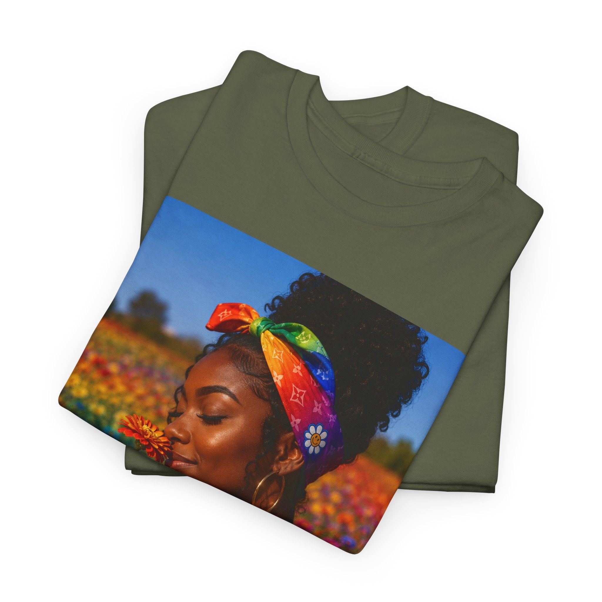 T-Shirt — Rainbow Empowerment Portrait Tee ("This Is Not A Boycott, This Is A Human Transaction")