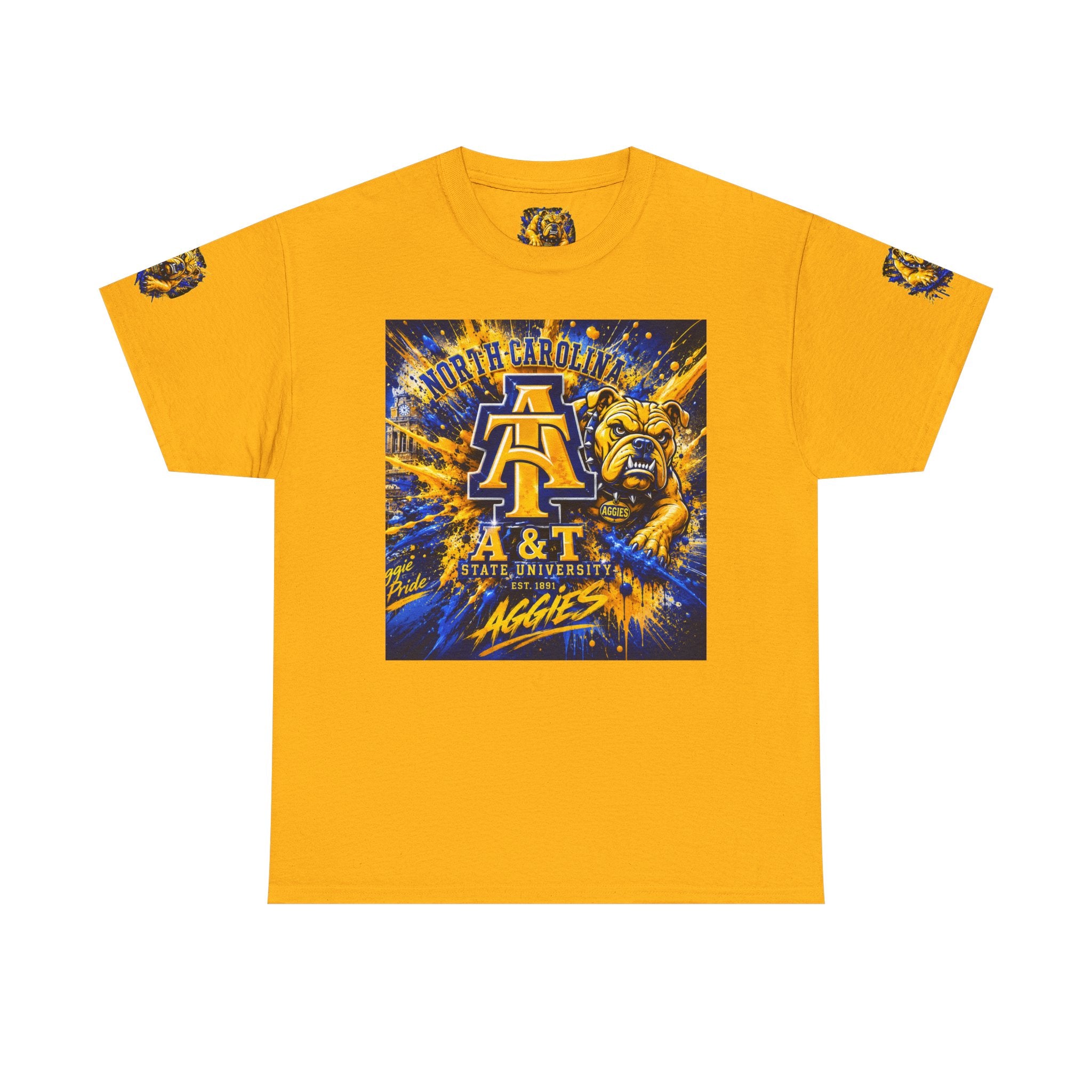 North Carolina A&T Aggies Bulldog T-Shirt — A&T Logo College Tee
