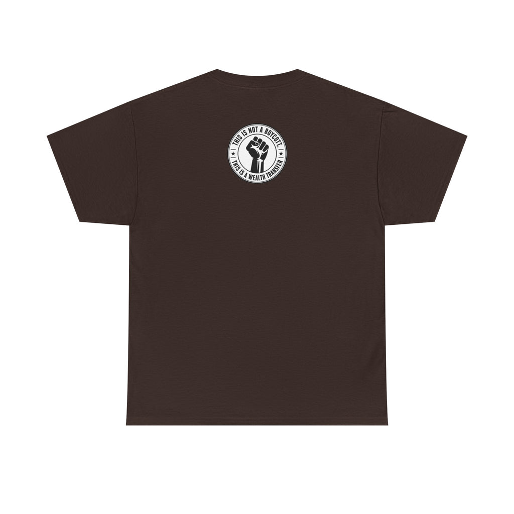 Graphic Tee — Retro Portrait Front with Black Power Fist Back