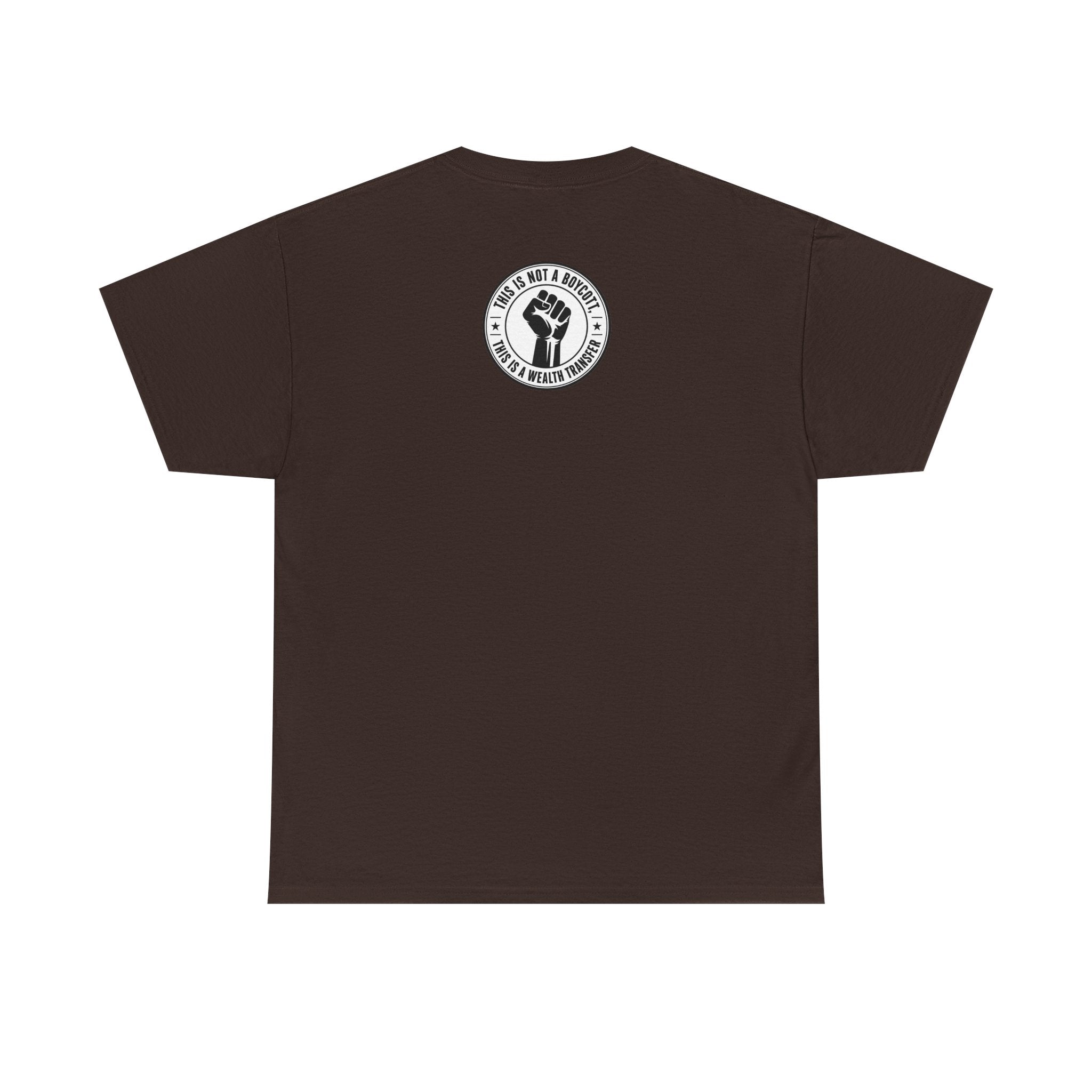 Graphic Tee — Retro Portrait Front with Black Power Fist Back