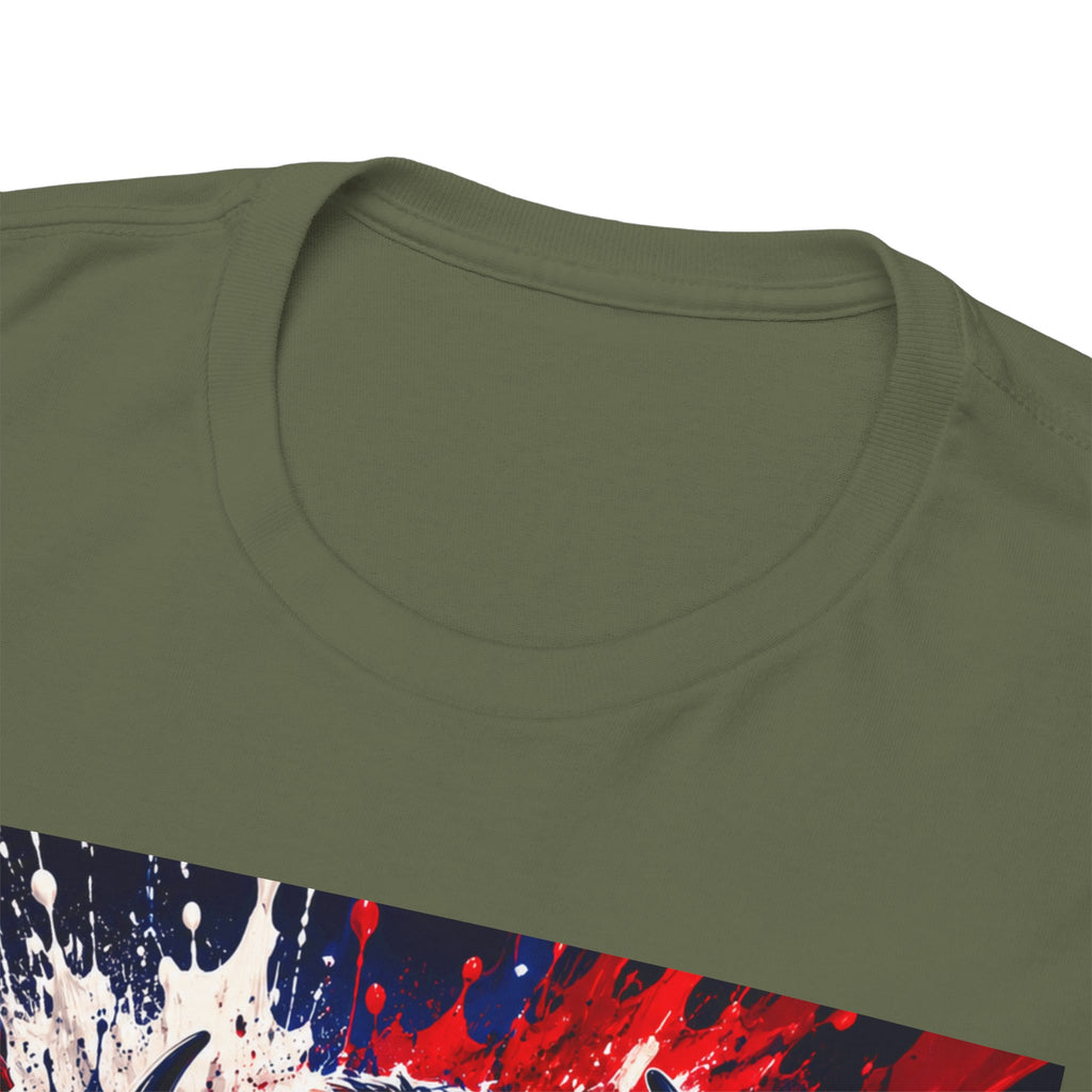 Howard University Buffalo Spirit Tee — HU Bison Red & Blue Campus Shirt