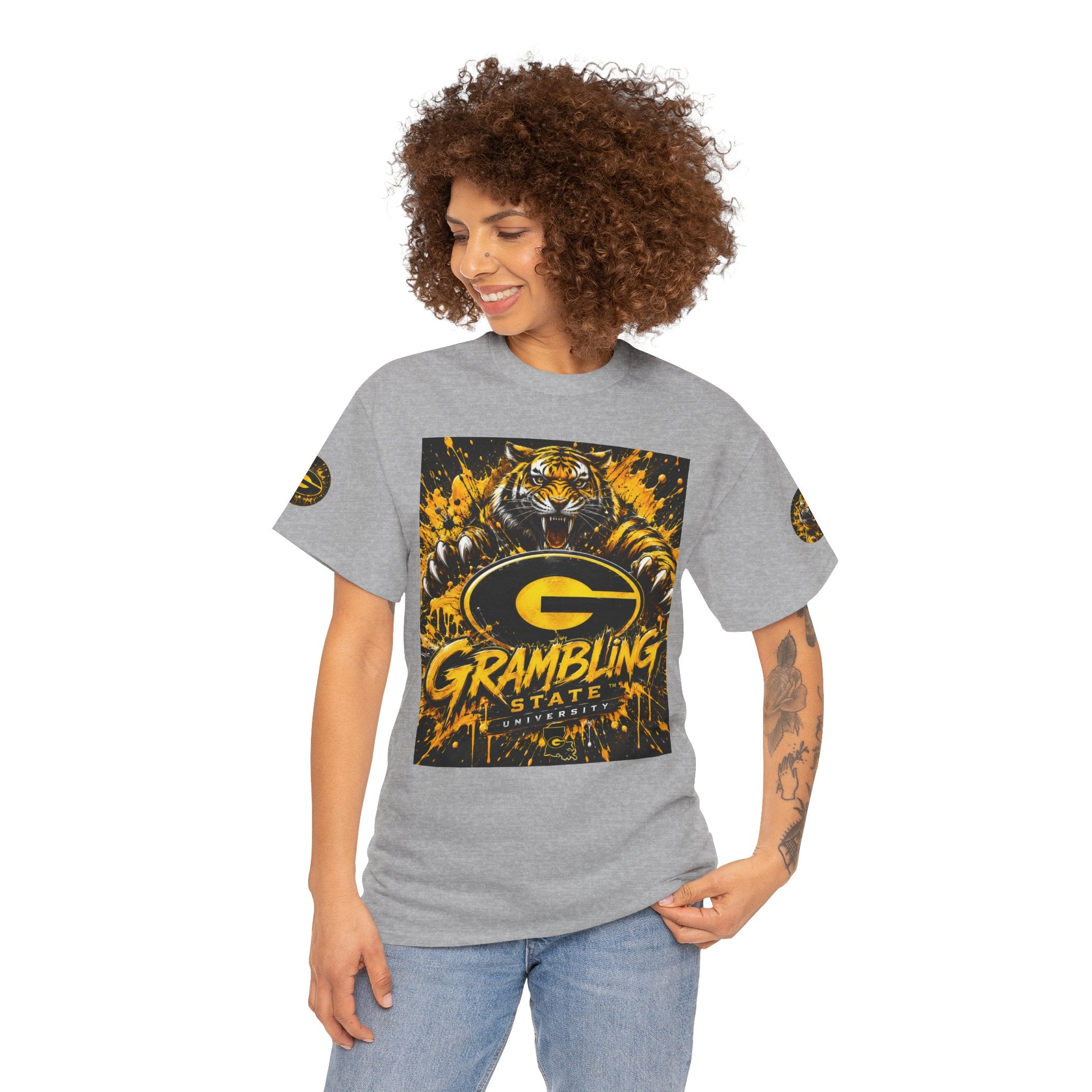 Grambling State Tigers T-Shirt — Roaring Tiger Logo College Tee
