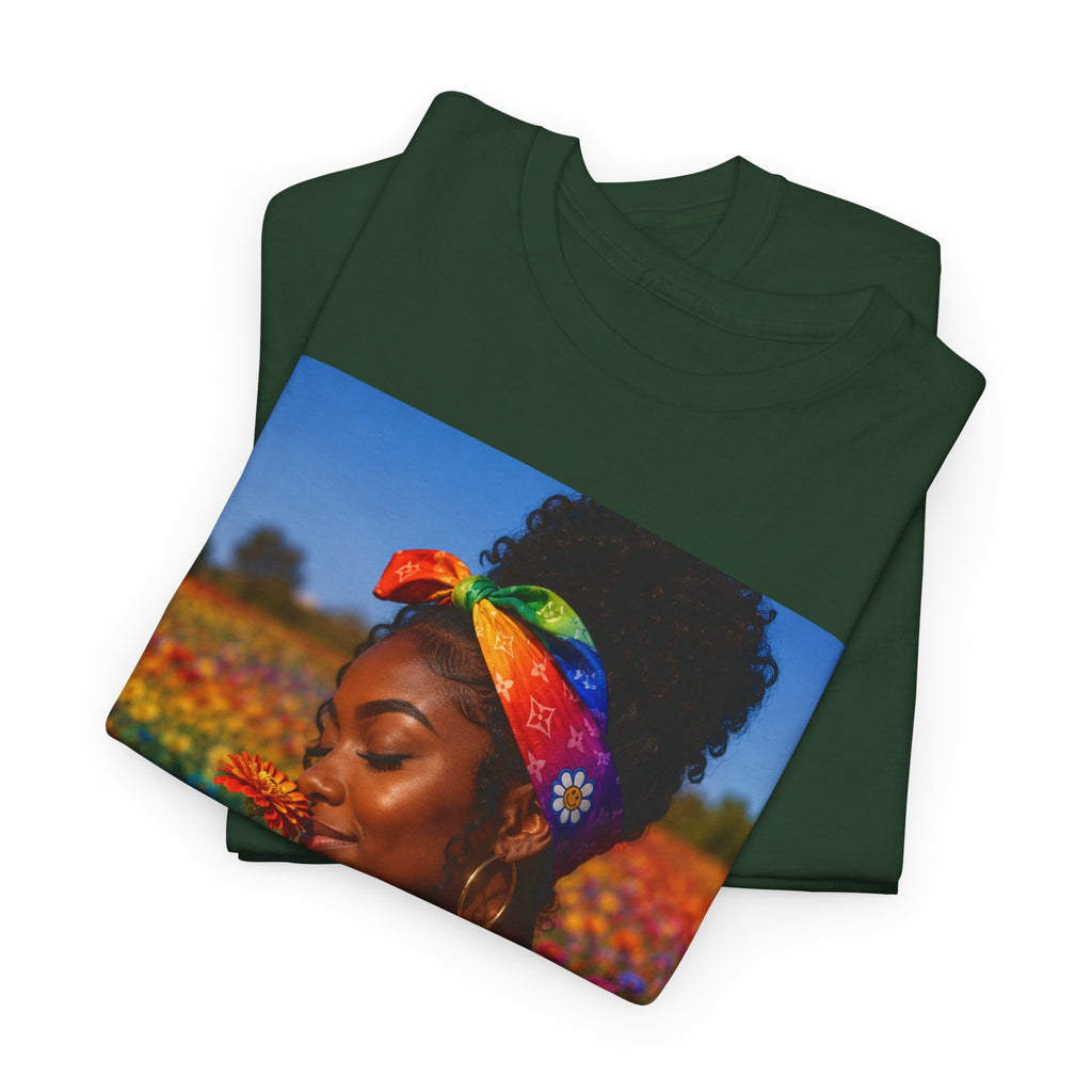 T-Shirt — Rainbow Empowerment Portrait Tee ("This Is Not A Boycott, This Is A Human Transaction")